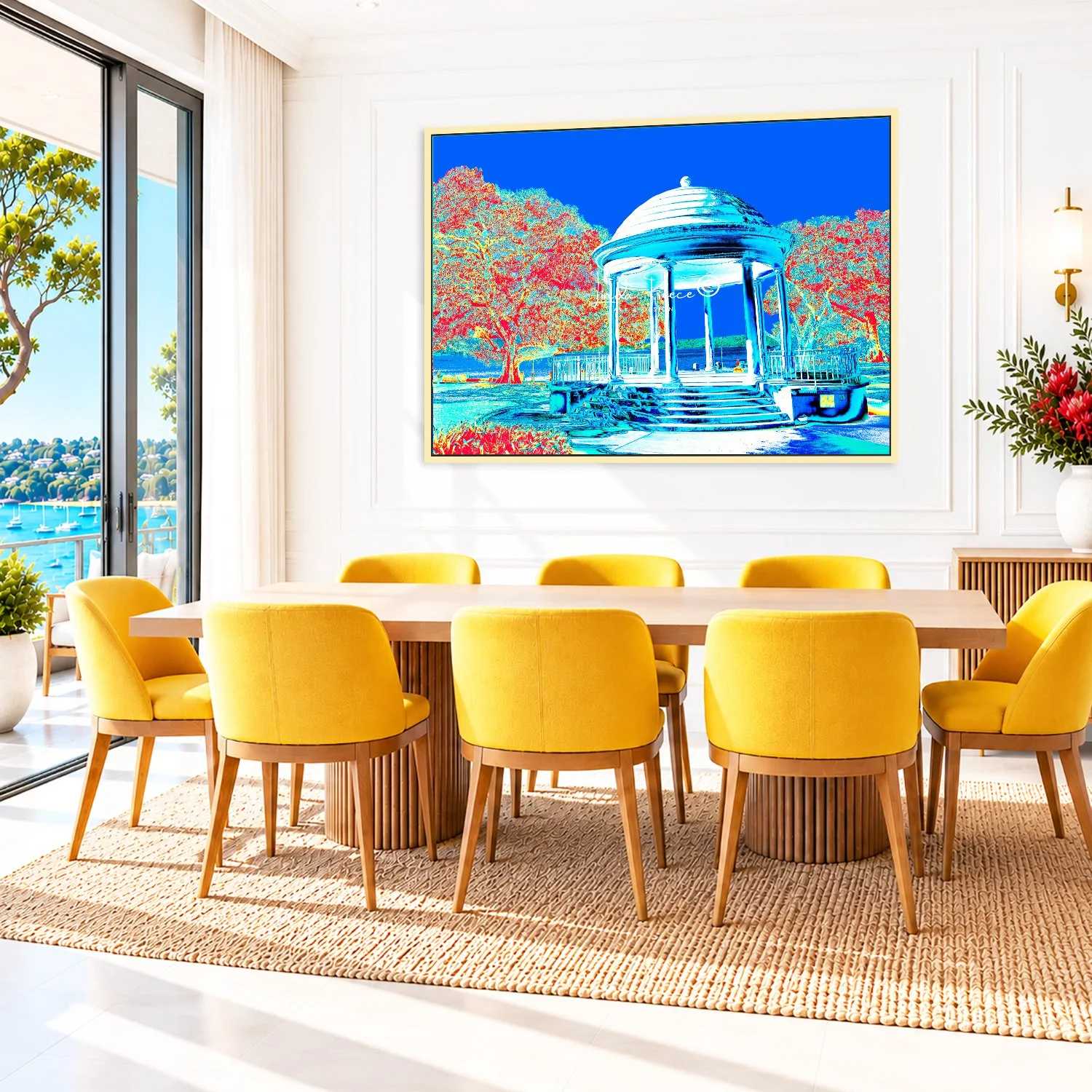 Balmoral-Rotunda-Neutral-Frame-Dining Room-Linda-Preece-Art.jpg