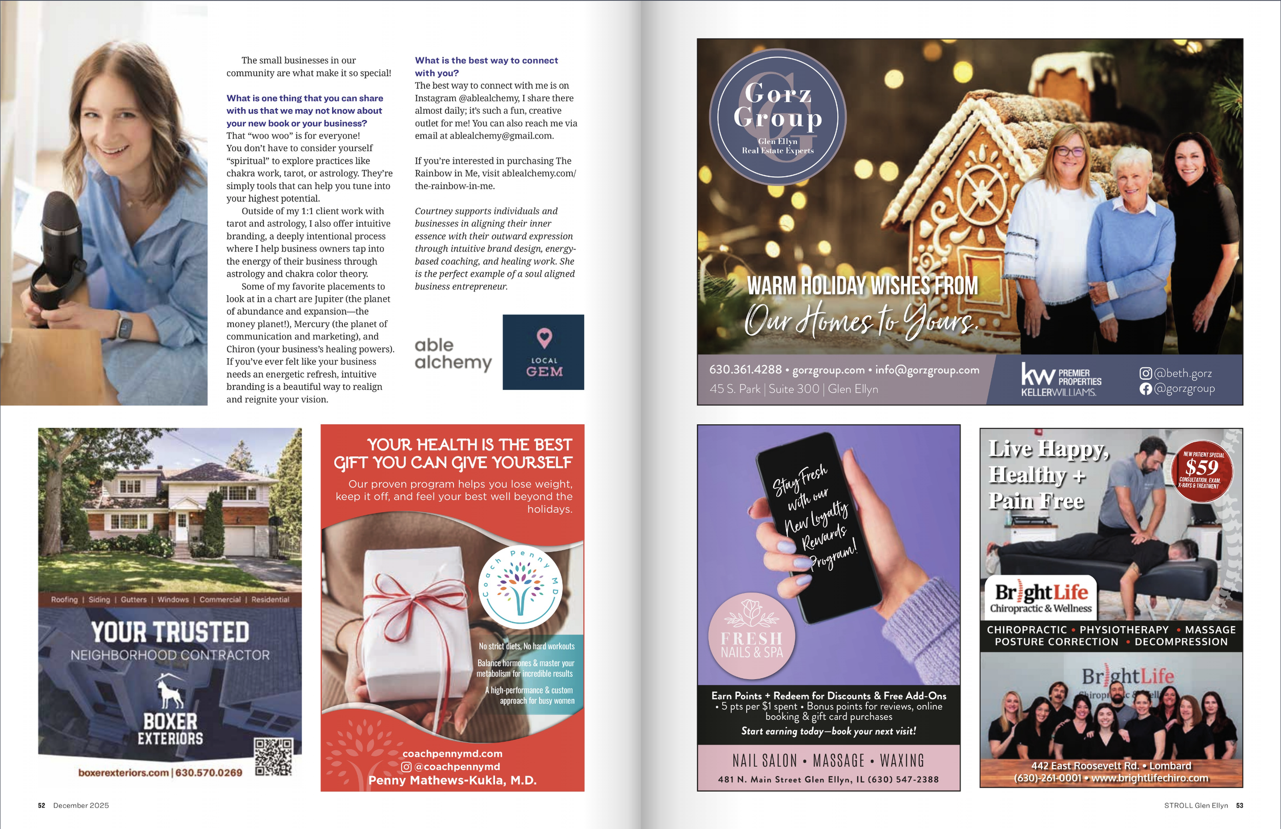 December 2025 Stroll Glen Ellyn Magazine Able Alchemy