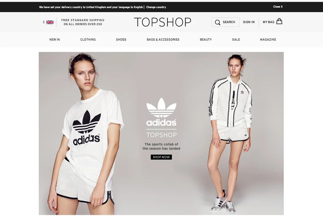  Adidas x Topshop  Photographer - Aitken Jolly  Director/Stylist - Kate Phelan  Graphic Designer - Elli Zacharowitz 