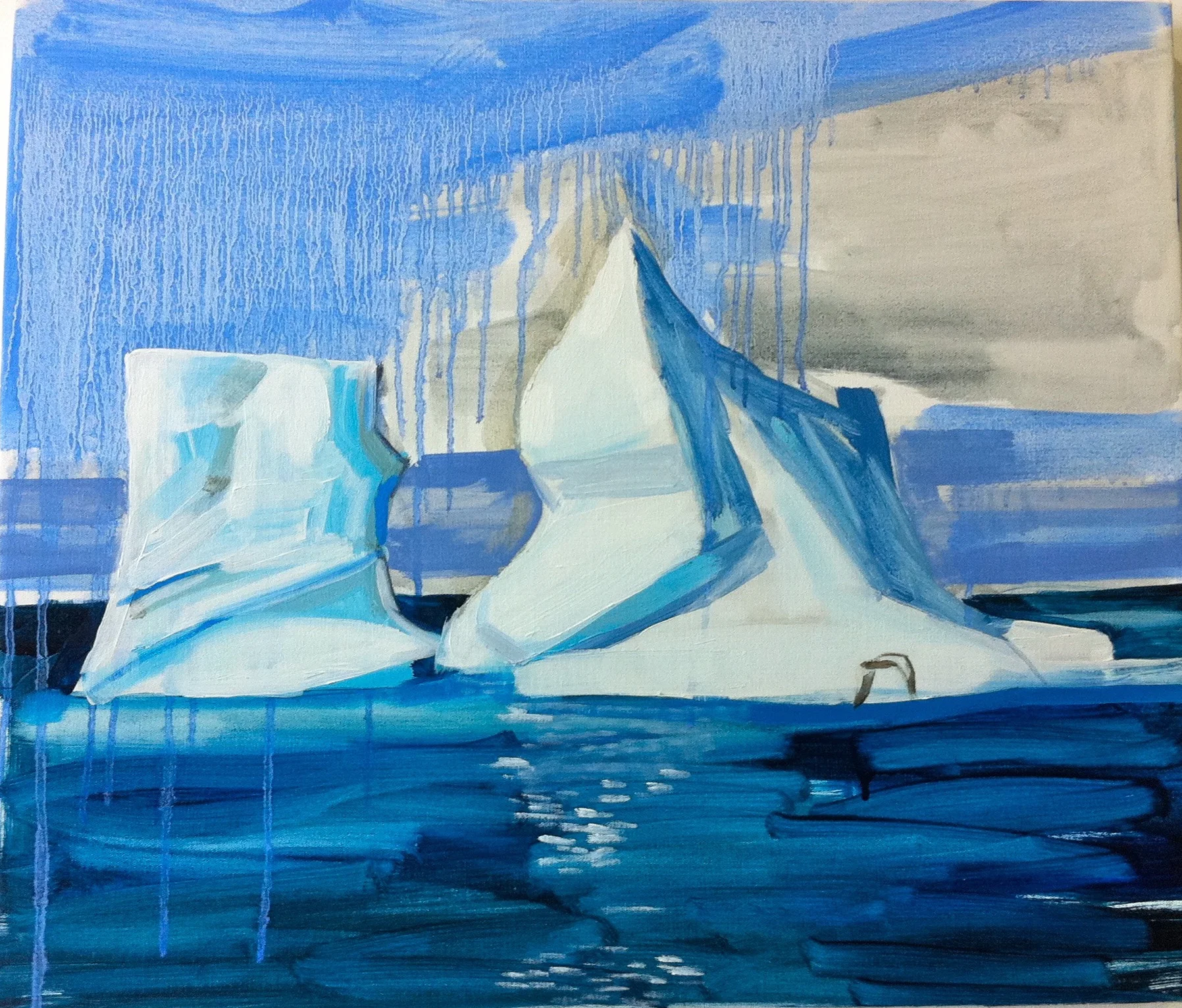 Arctic Circle 55 x 45cm oil on canvas 2013