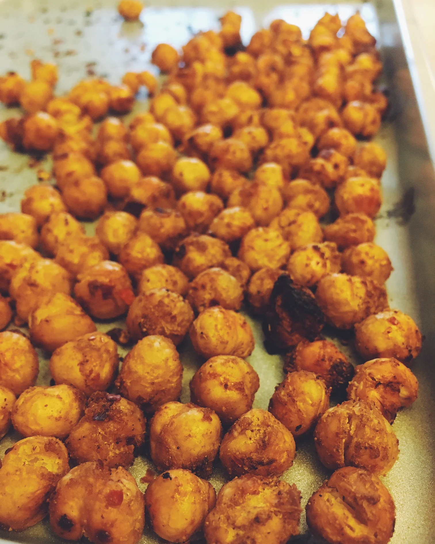 Crispy AF Roasted Chickpeas
