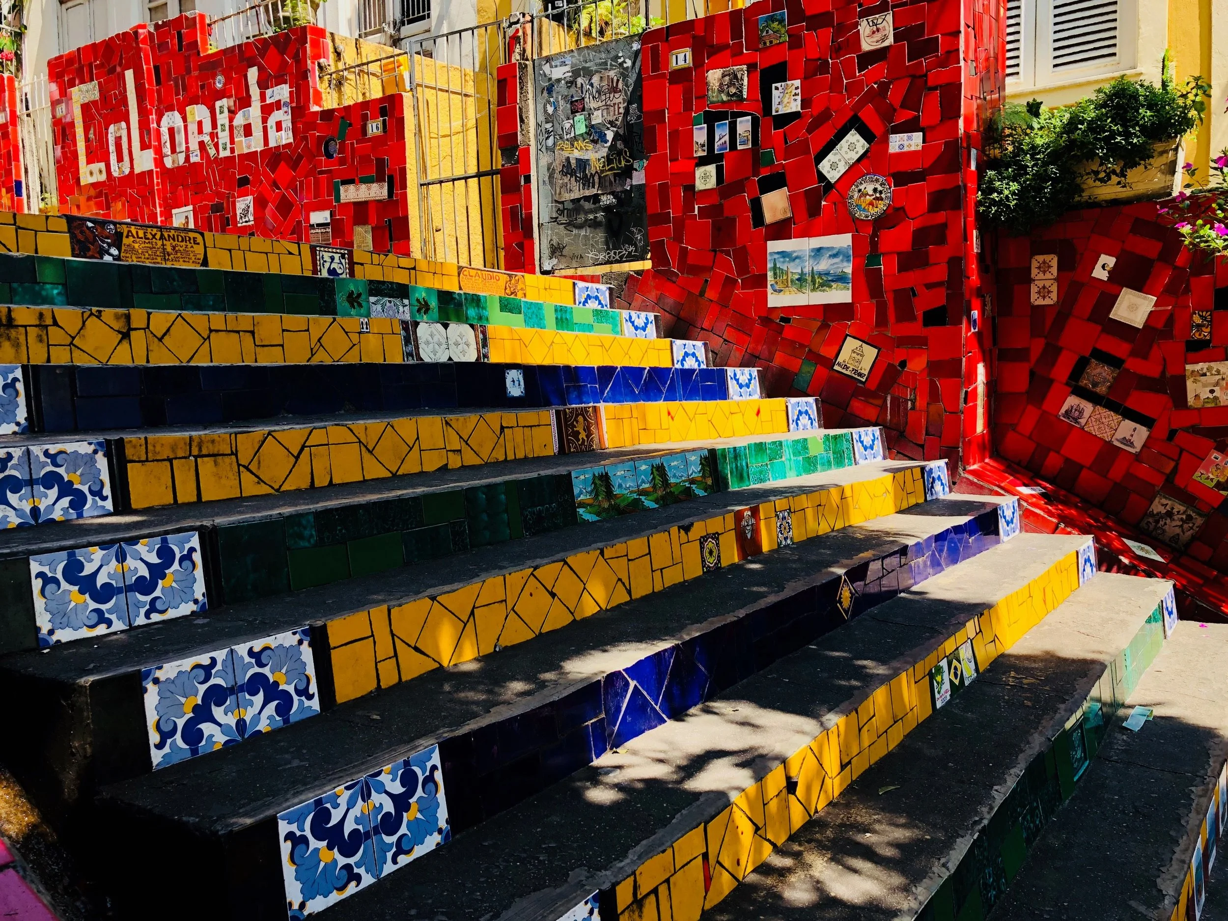 Escadaria Selarón, the famous tile steps - Rio
