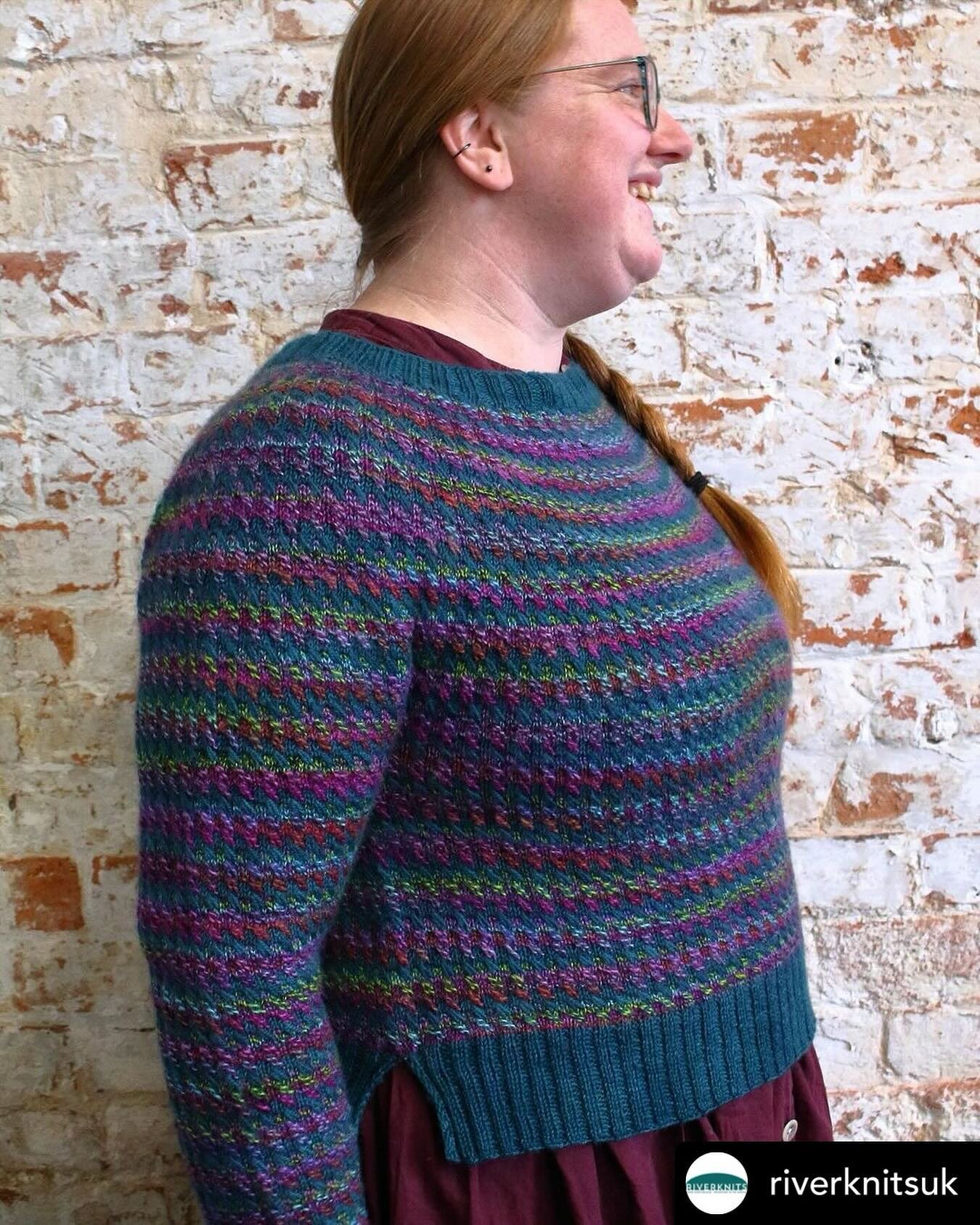 I do know some very clever designers! 😍

#FindMeTechEditing

Posted @withregram &bull; @riverknitsuk Here at last! The Mazurka jumper is ready to dance on your knitting needles. 🎶
Shout out to Deb @findmeknitting for being my excellent tech editor 