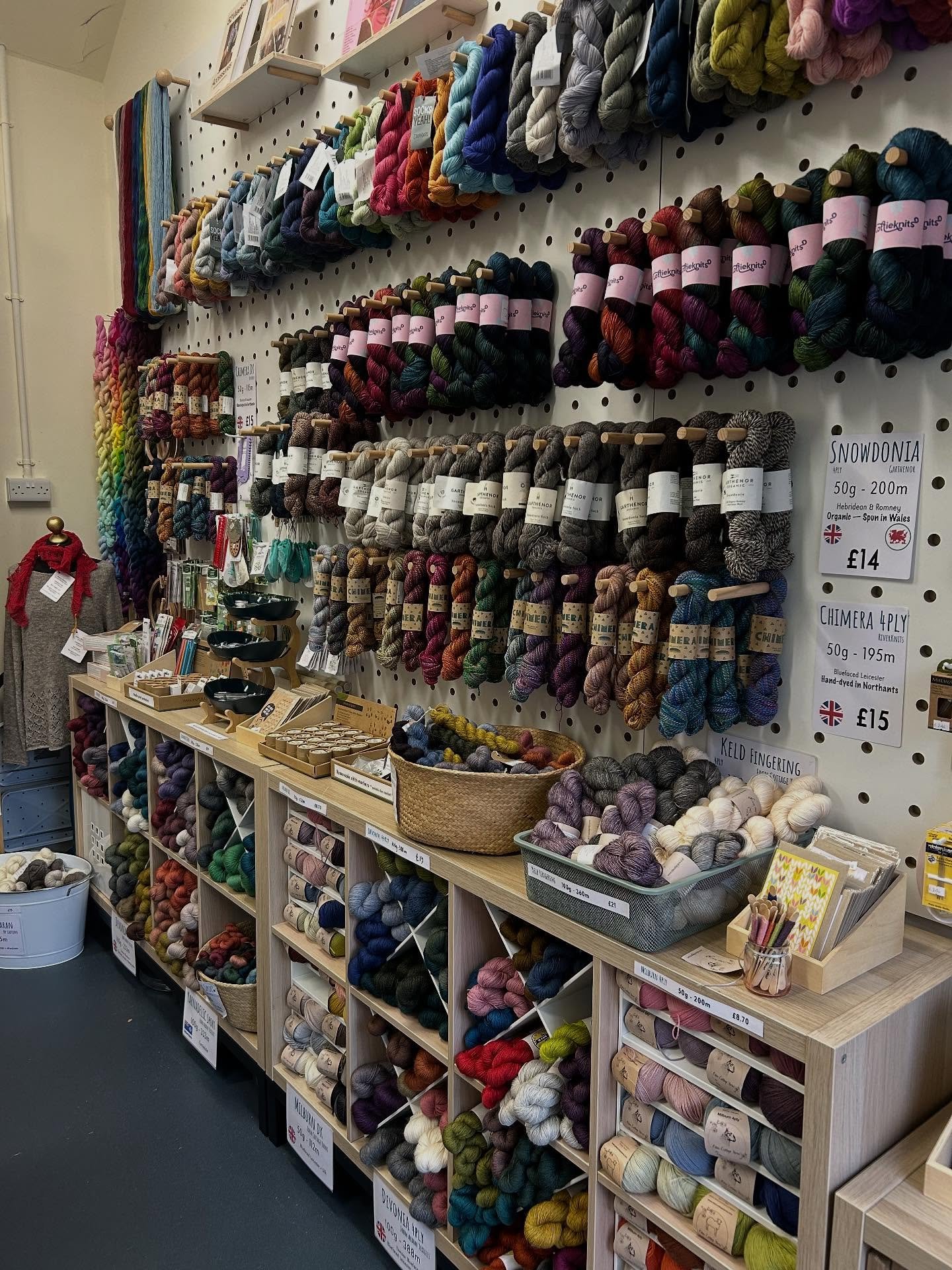 The Betws shop will be closed both Wednesday &amp; Thursday this week. Back open on the 10th of the 10th at 10am (that&rsquo;s Friday), when you can come down and marvel at some of this lovely yarn and other things!
 
#FindMeKnitting #FyddainGweu 
#F