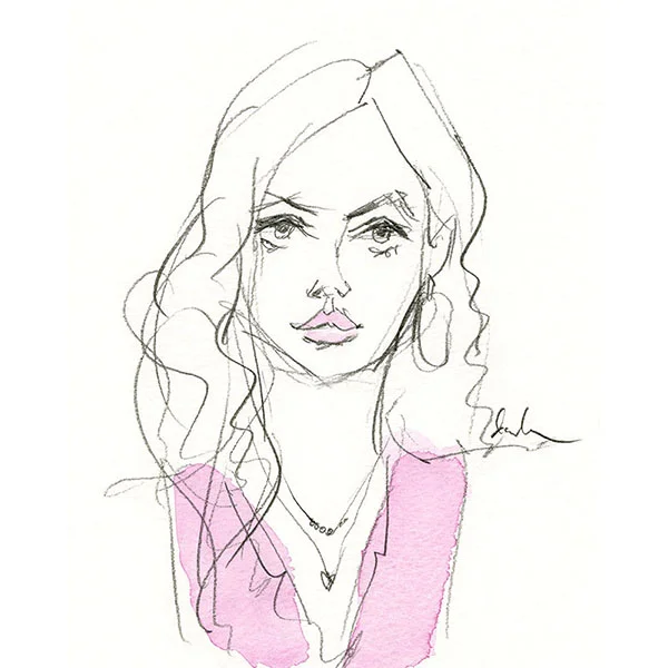  Pencil &amp; Watercolor on Paper 