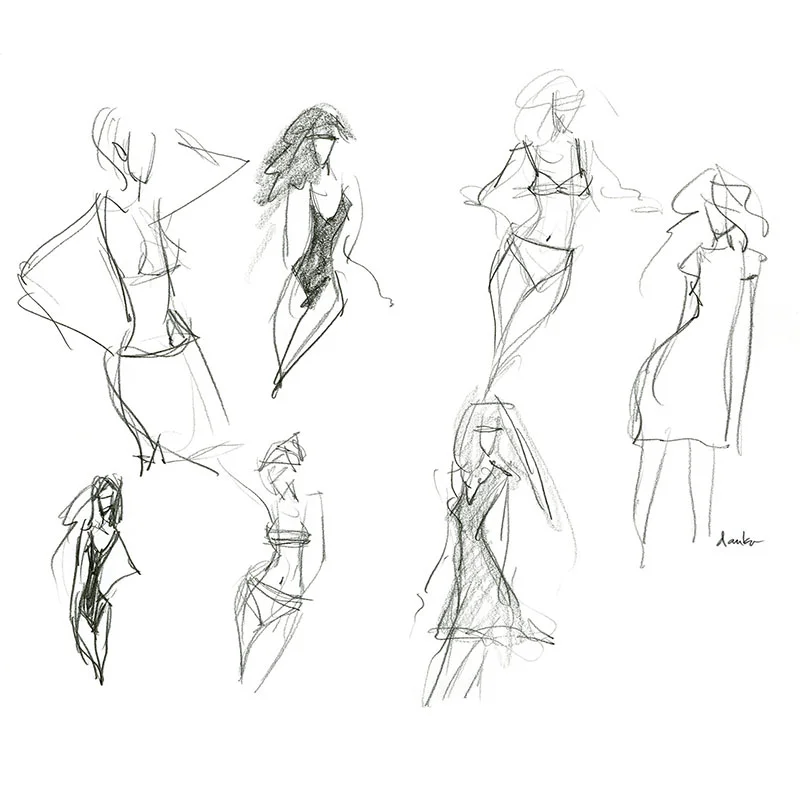  Graphite Pencil on Paper 11" x 14" Sketchbook page 