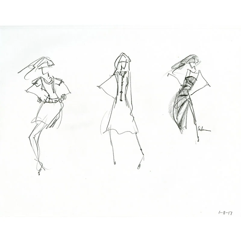  Graphite Pencil on Paper 11" x 14" Sketchbook page 