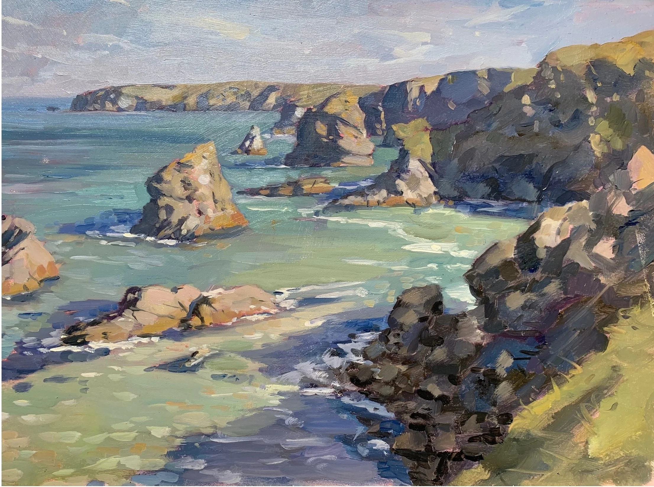 Bedruthan Steps, Tide Going Out