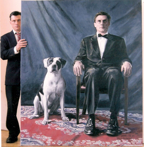Man's Best Friend, Oil on Canvas, 94"x 67", 2007