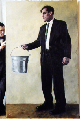 Fire Line, Oil on Canvas, 61"x 52", 2007