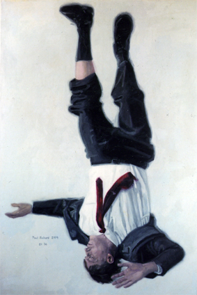 Fallen Man II, Oil on Canvas, 64"x 57", 2006