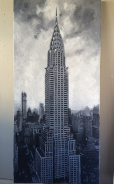 Chrysler, Oil on Canvas, 60"x 29", 2016