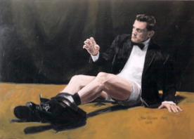 Fallen Man, Oil on Canvas, 50"x 70", 2005