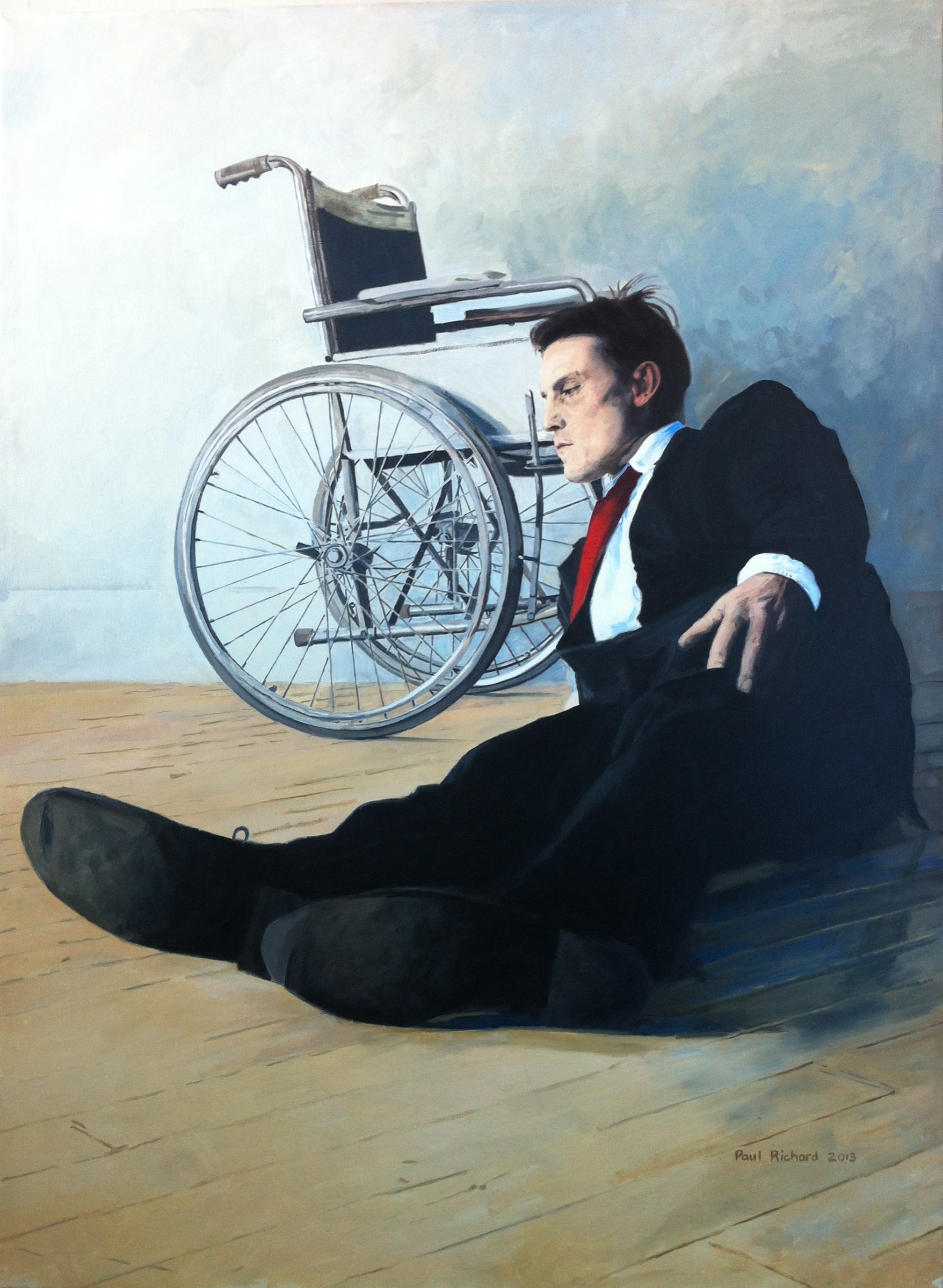 Fallen Man, Oil on Canvas, 60"x 48", 2013