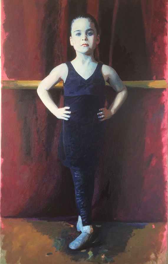 Girl, Oil on Canvas, 48"x 24", 2015
