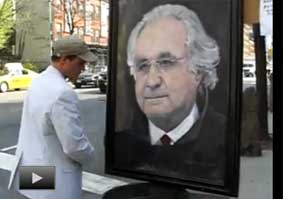 April 26, 2009 Bernie Madoff Portrait Sold On Street