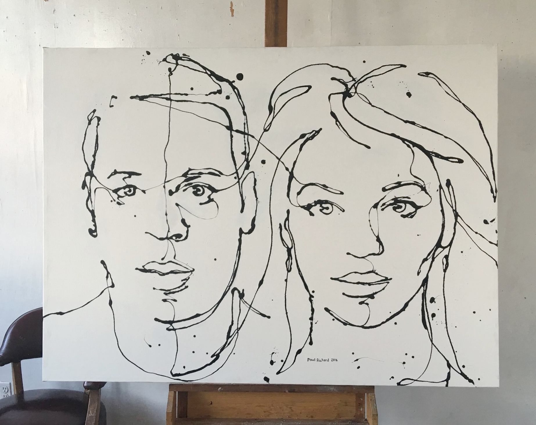  Private collection Jay Z & Beyoncé Jay Z & Beyoncé, 2016, Oil on Canvas, 46 x 62 inches 