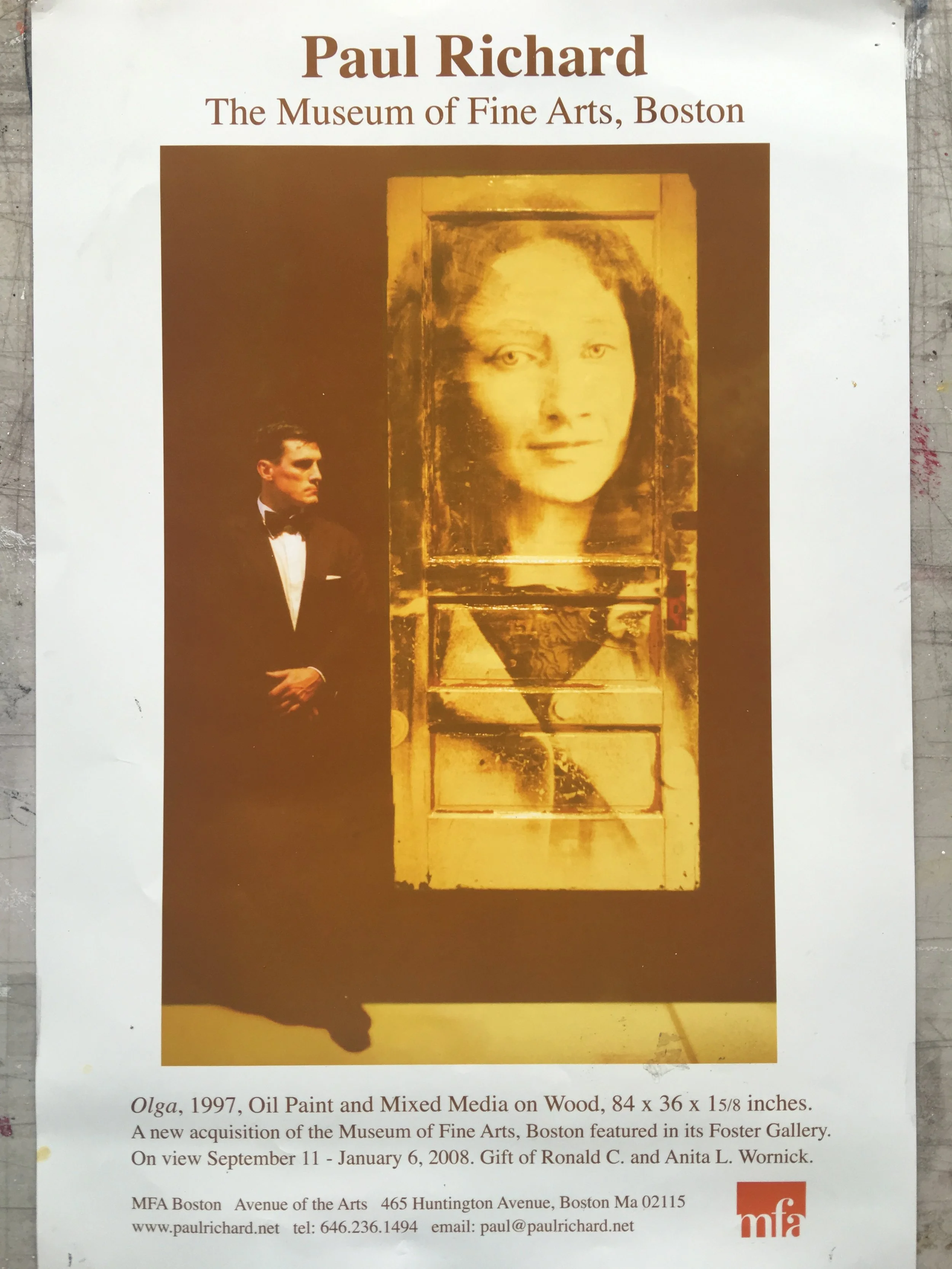 Olga, 1997, Oil Paint and Mixed Media on Wood, 84 x 36 x 1 5/8ths inches