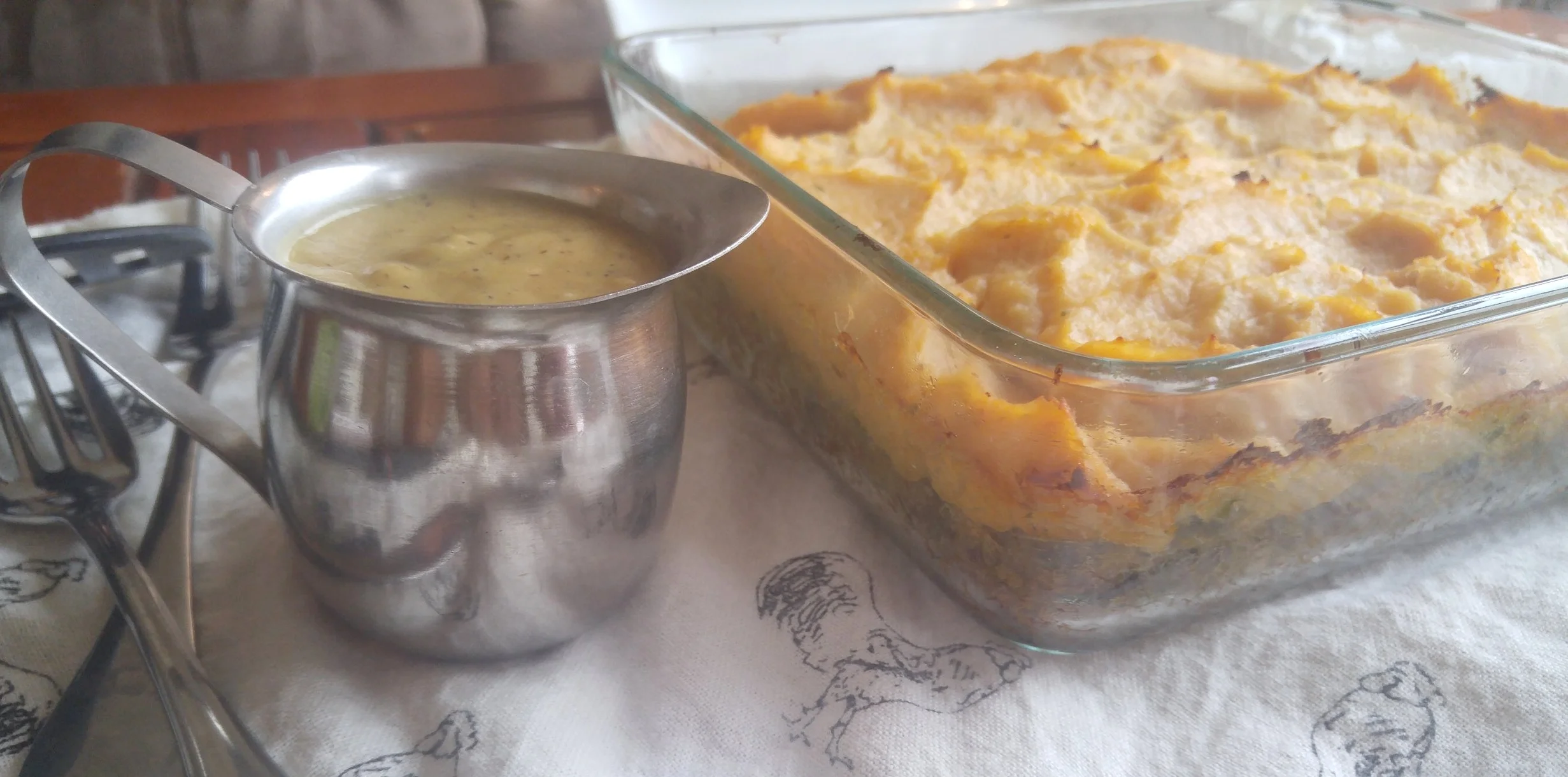Vegan Lentil Shepherds Pie with "Cheesy" Miso Gravy