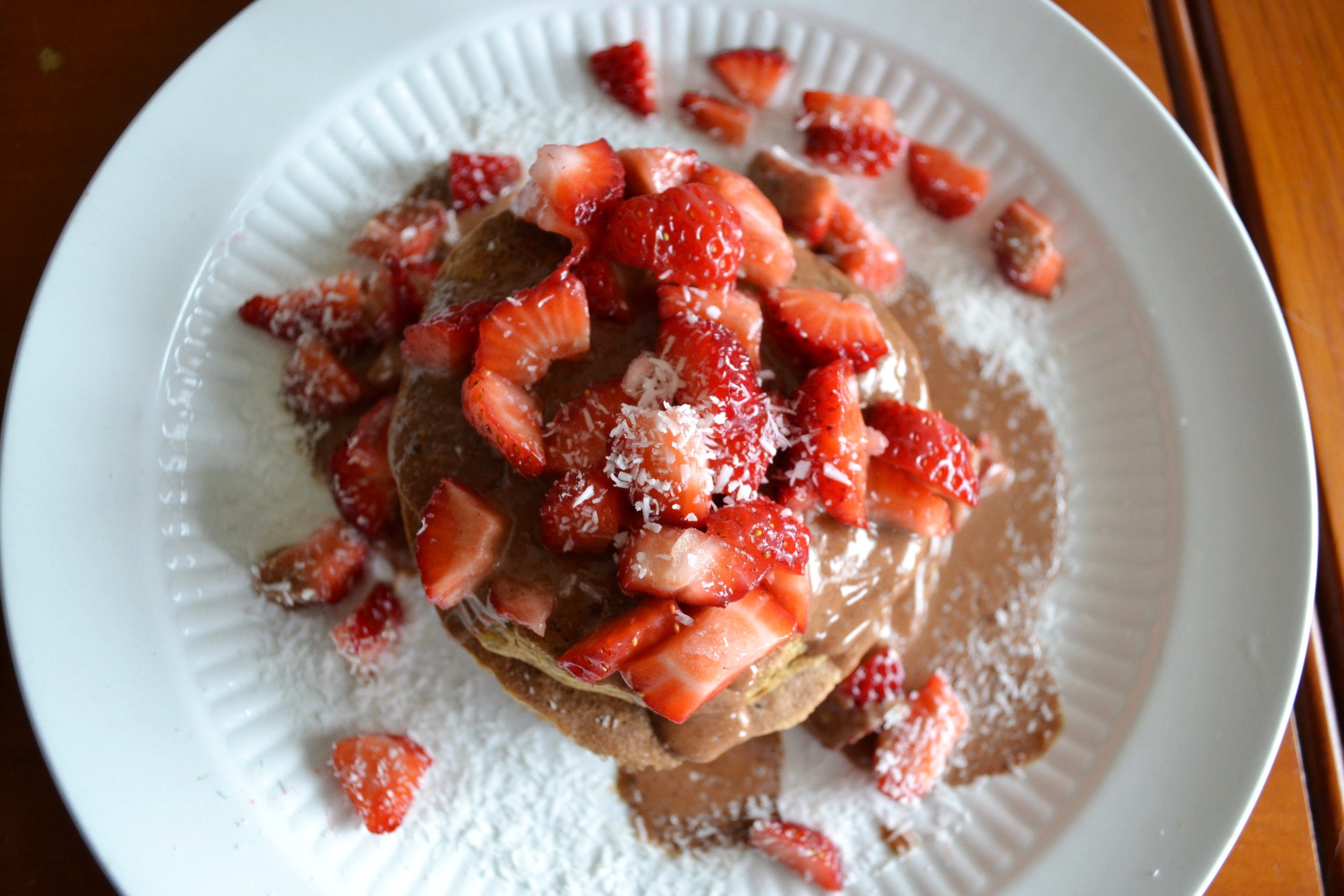 Gluten Free Oatmeal Banana Blender Pancakes!