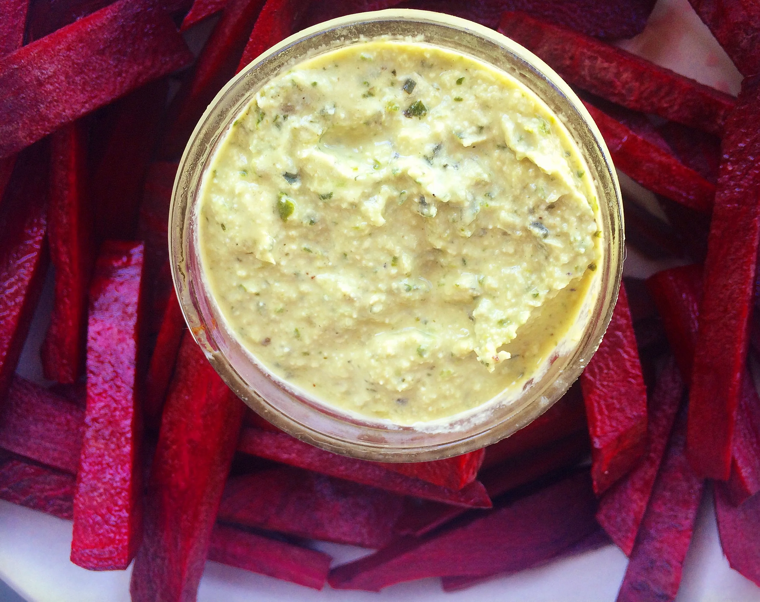 Creamy Vegan Pesto Dip