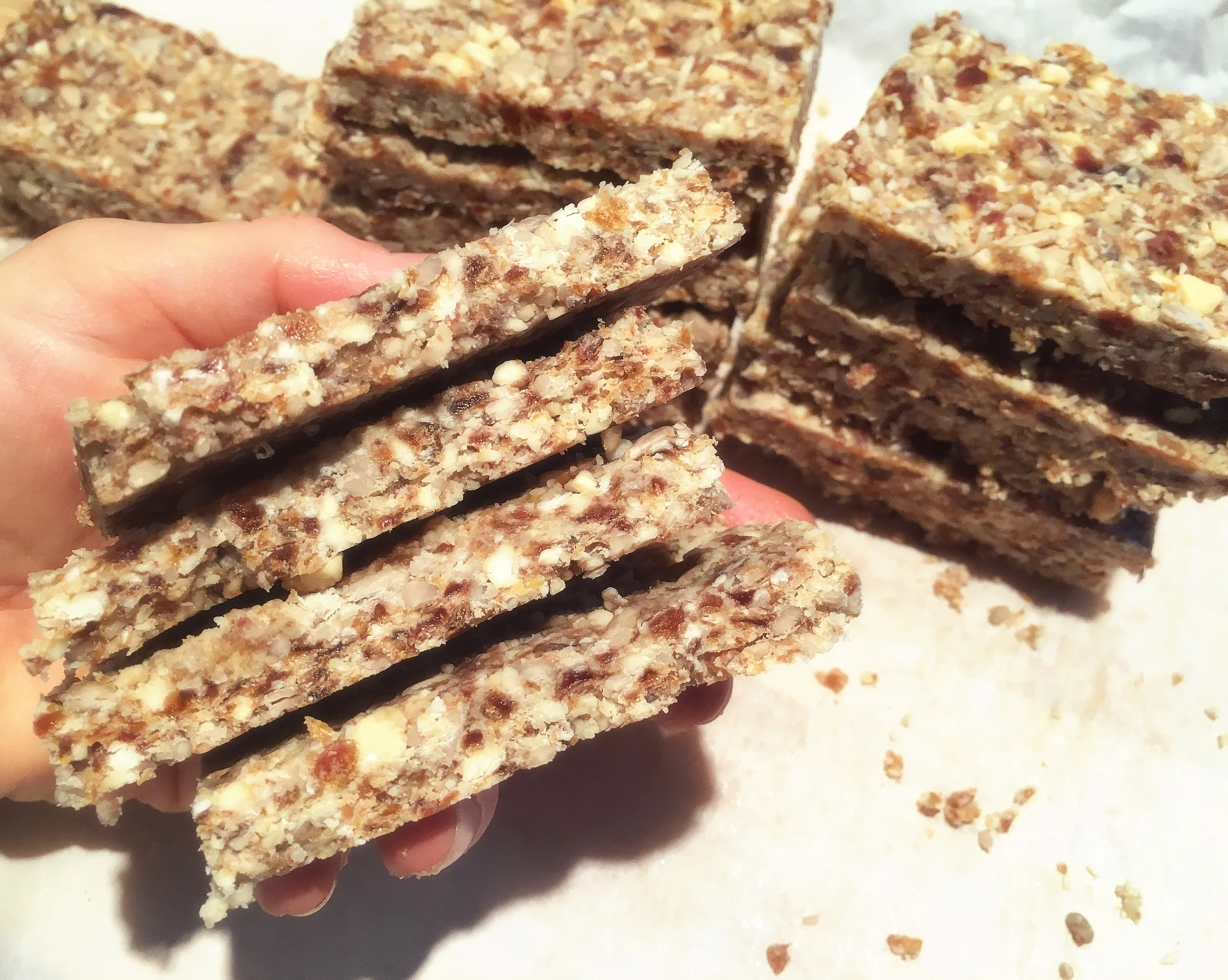Vanilla Tahini Seed Bars