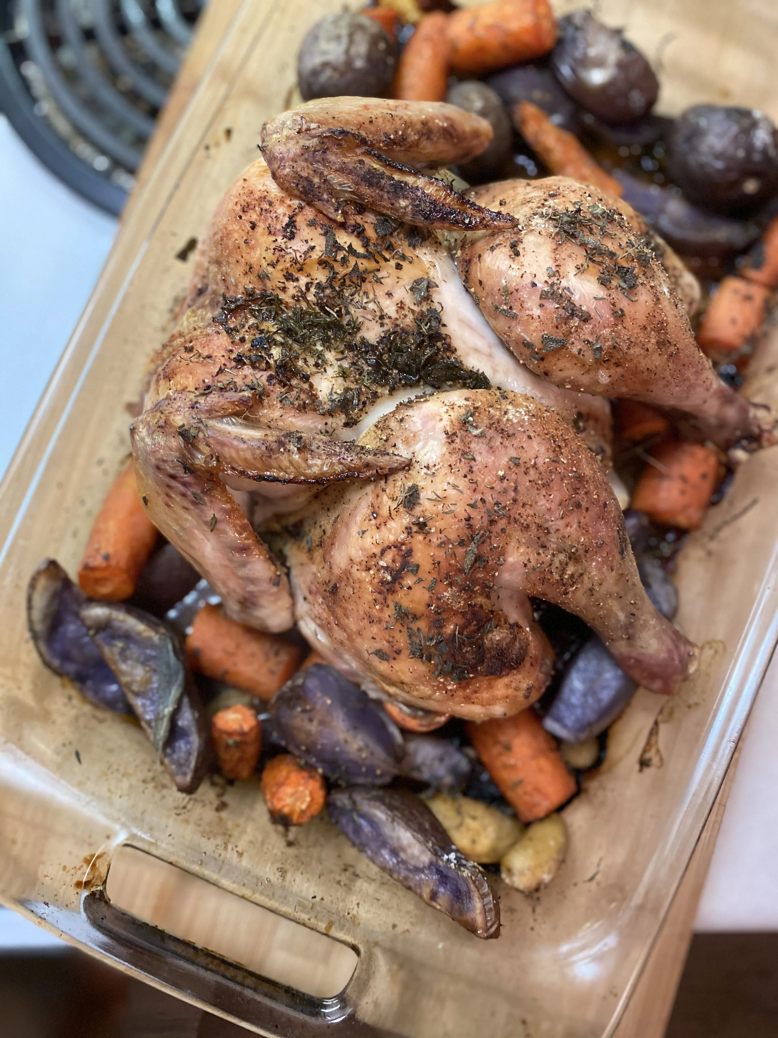 Week Night Herby Roasted Chicken