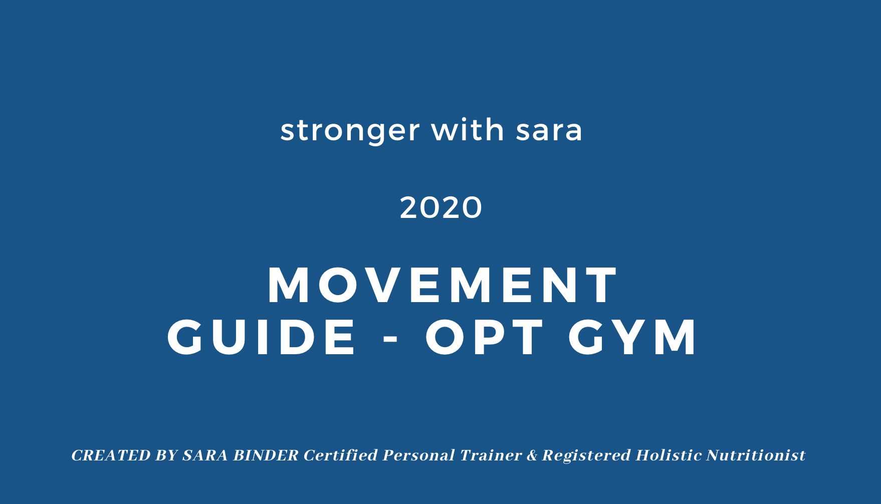STRONGER WITH SARA 