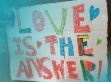 The sign we carried at the D.C. Women's March on January 21, 2017.