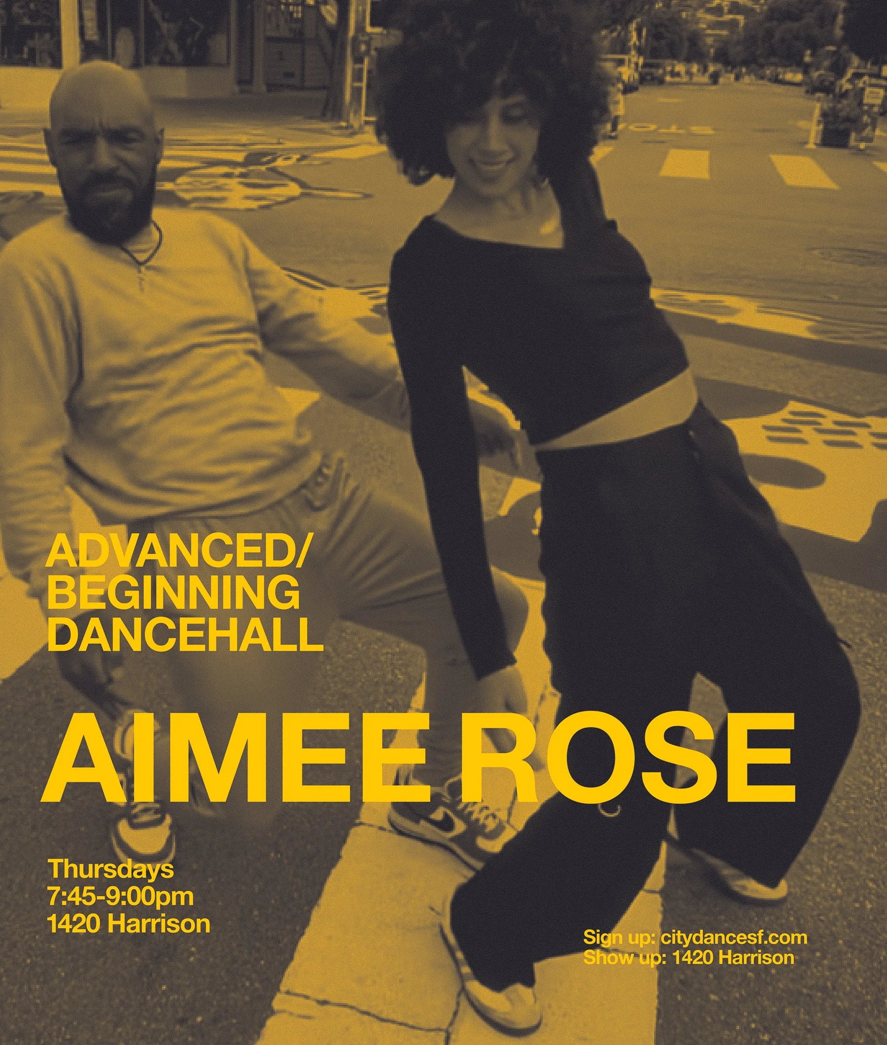 Aimee is back from Jamaica! Dance with her tonight at 7:45pm | 1420 Harrison | Click on pic to sign up ^ or show up and pay at the studio.