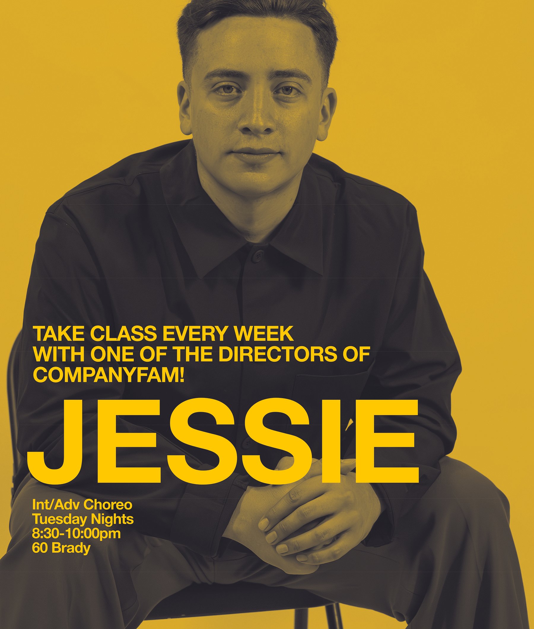 Jessie is back tonight! August 4th at 8:30pm | 60 Brady | Click on pic to sign up | or pay at the studio :)