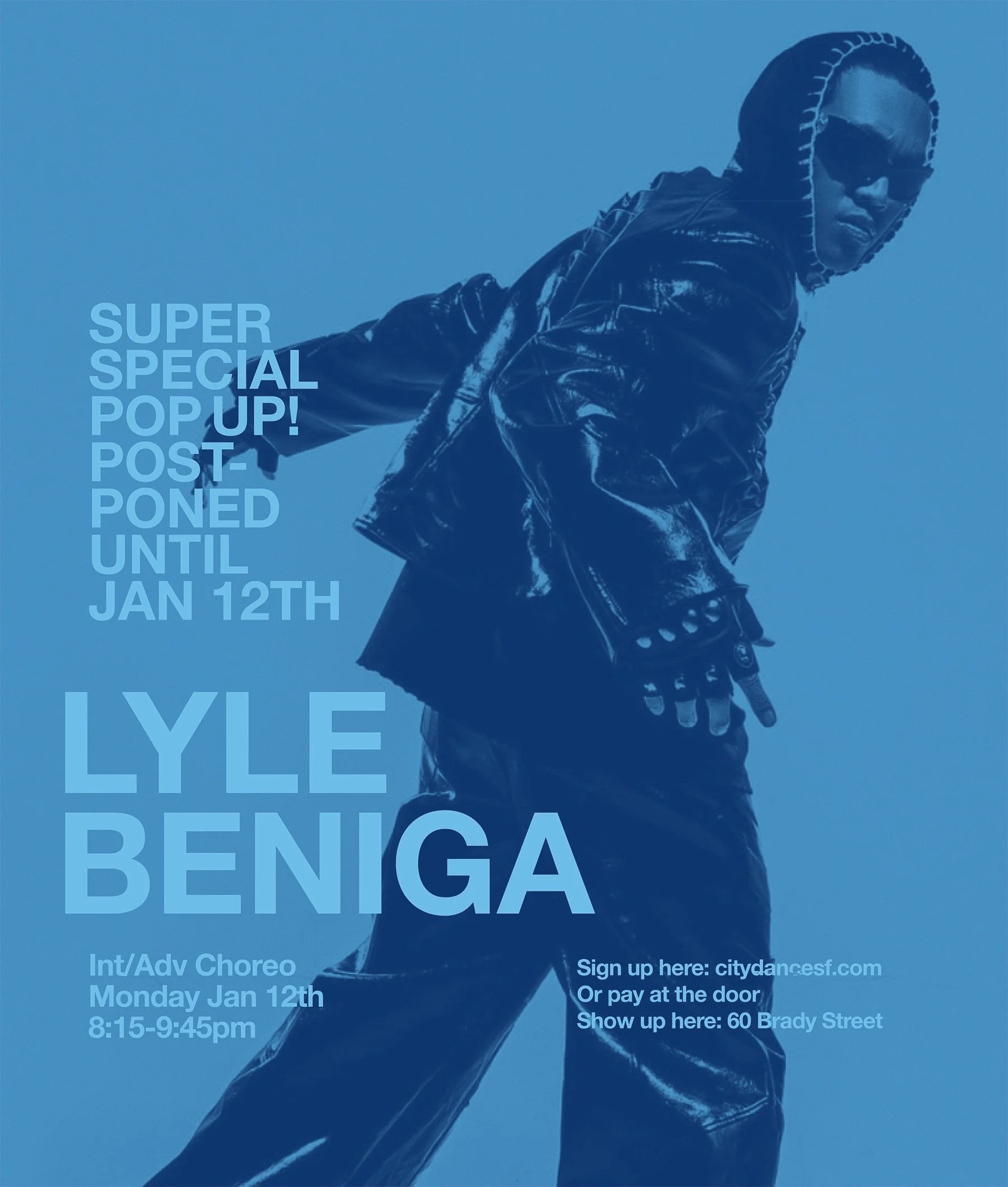 WE CAN'T WAIT FOR THIS ONE! Monday Jan 12th at 8:15pm | 60 Brady (Note: this has been postponed from Saturday Nov 29th)