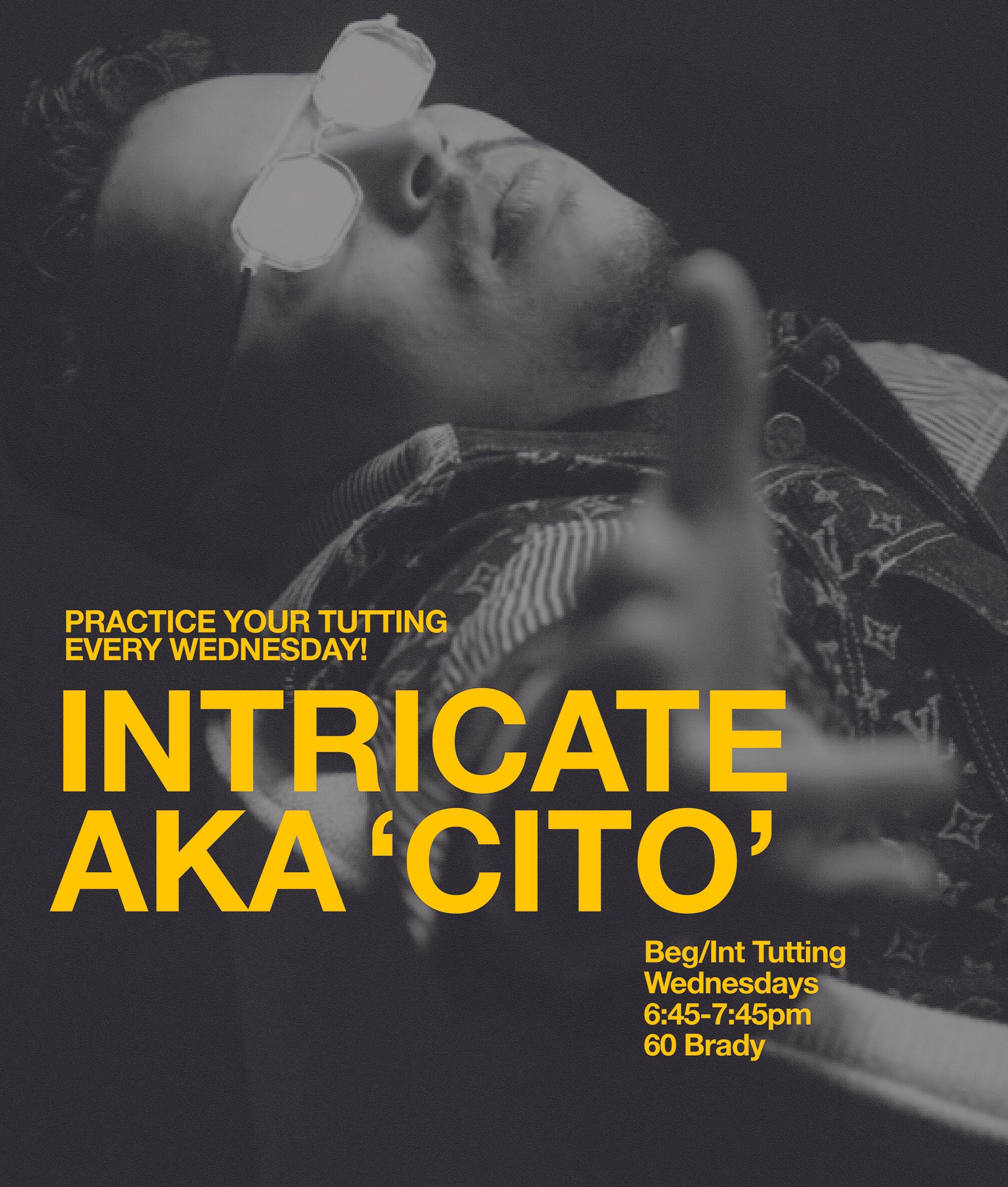 Tonight, Wednesday March 11th, Jon is subbing for Intricate!  6:45pm | 60 Brady
Click on pic above to sign up ^