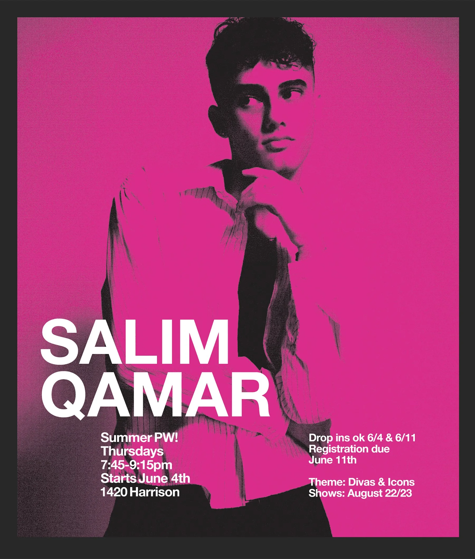 Salim's Summer PW started on June 4th. Rehearsals are held at our Annex location: 1420 Harrison | Registration is technically closed but if you REALLY want to join you can still text Jylly at 707-256-9051 and make arrangements.
