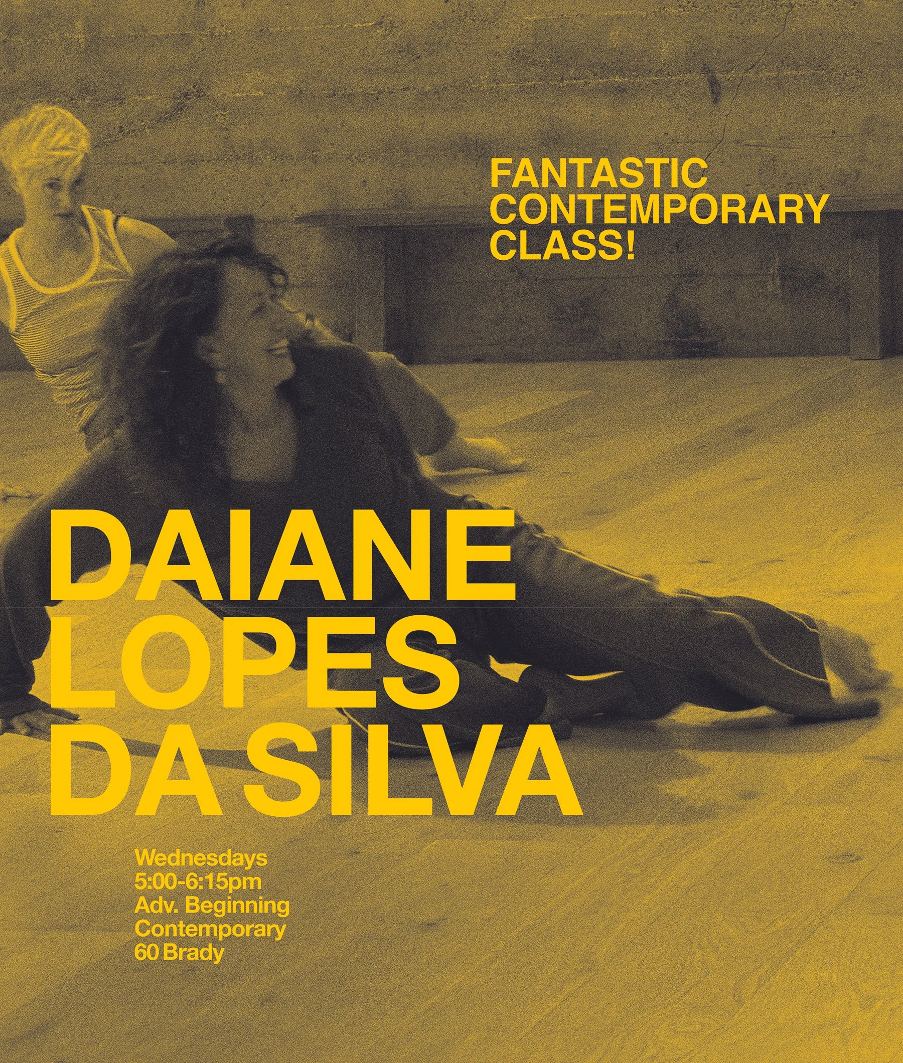 Daiane is fantastic! Dance with her tonight at 5:00pm! Advanced Beginning Contemporary | 60 Brady | CLICK ON PIC TO SIGN UP ^ or pay at the studio :)