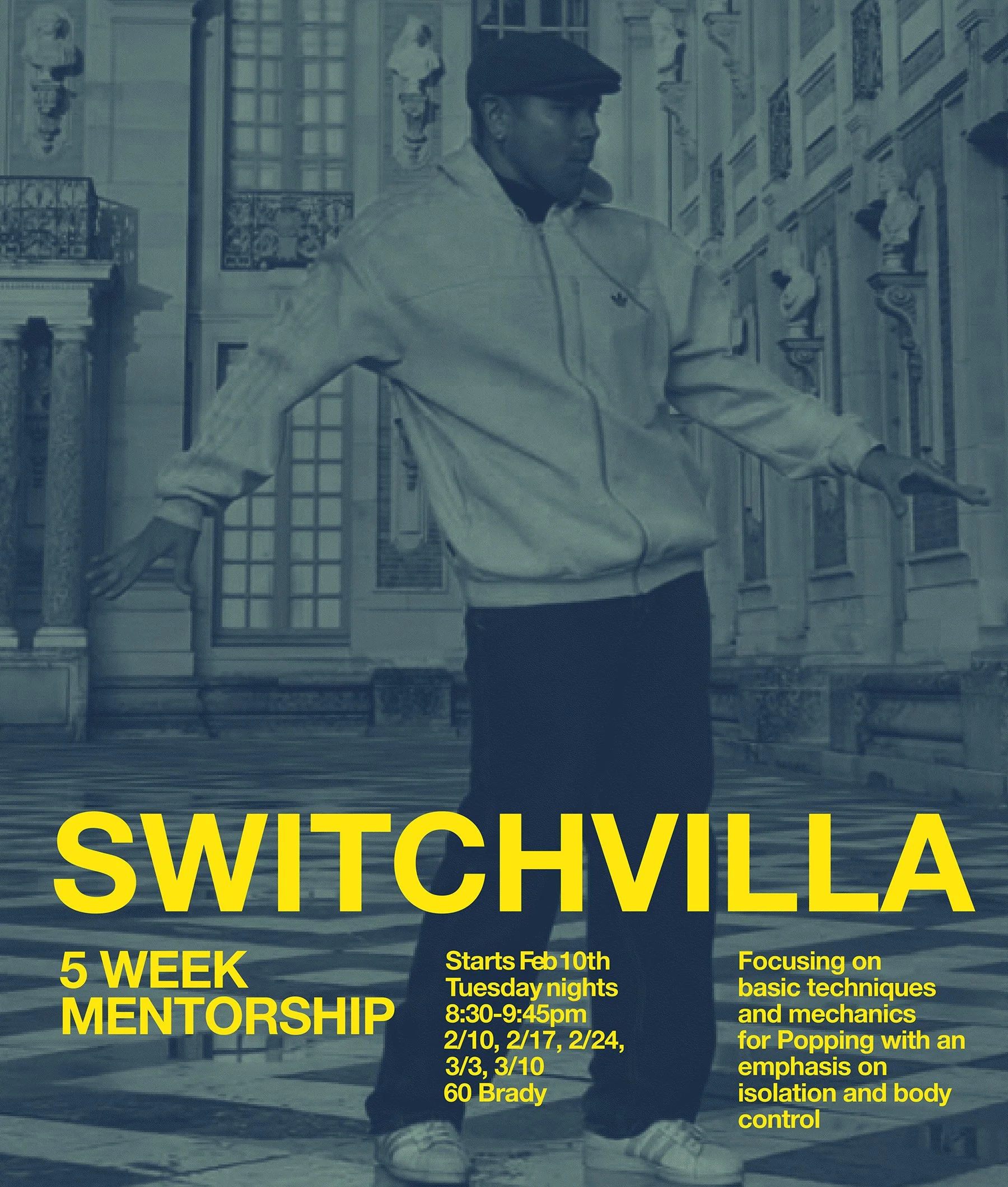 Great for beginners wanting to learn a new style as well as seasoned dancers who want to get back to basics! Tuesdays at 8:30pm starting on Feb 10th | 60 Brady | sign up today! Only 10 participants allowed.