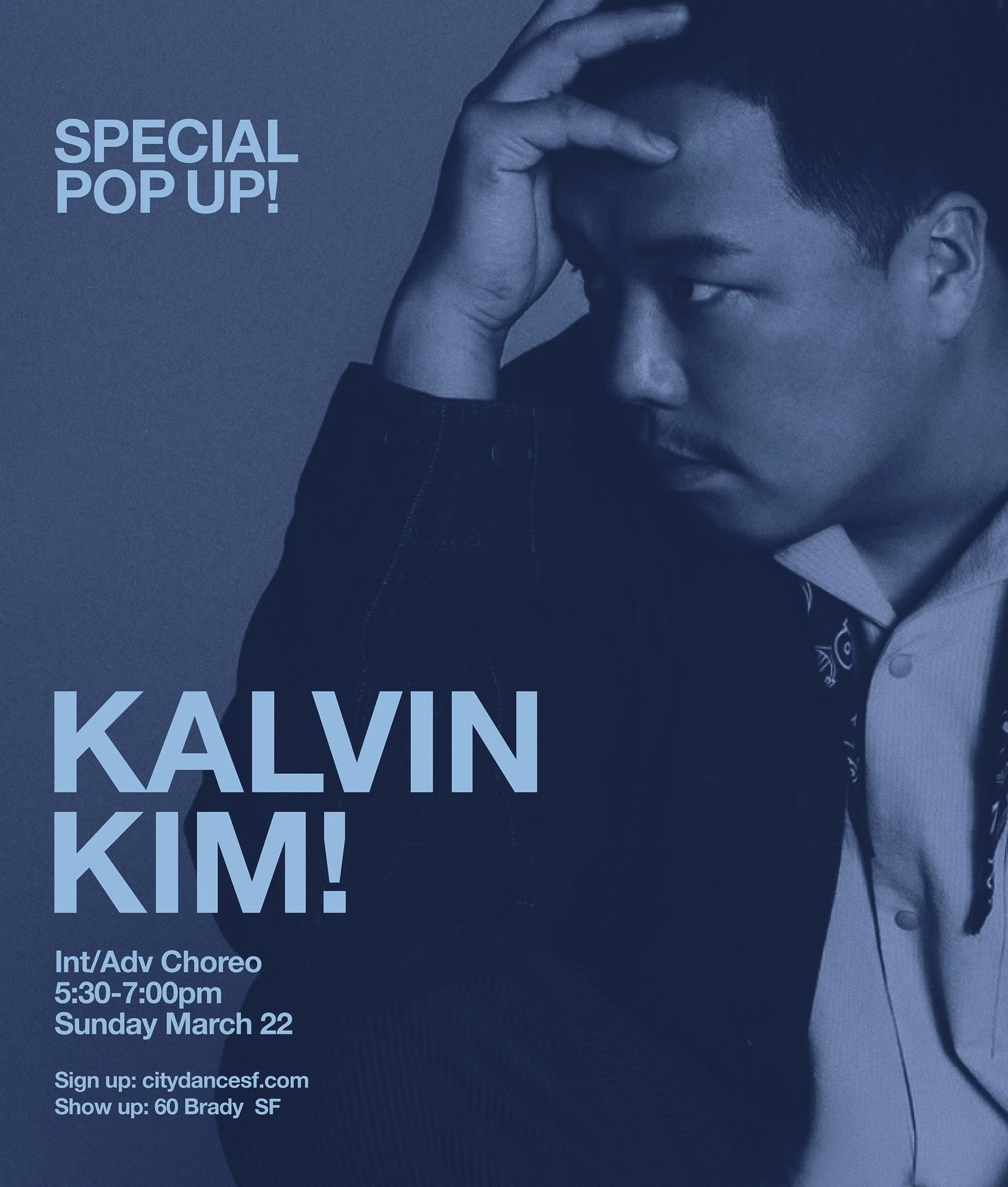 All the way from South Korea and fresh off of a 1st place win at VIBE 2026! Kalvin Kim will be teaching on Sunday March 22 at 5:30pm | 60 Brady
