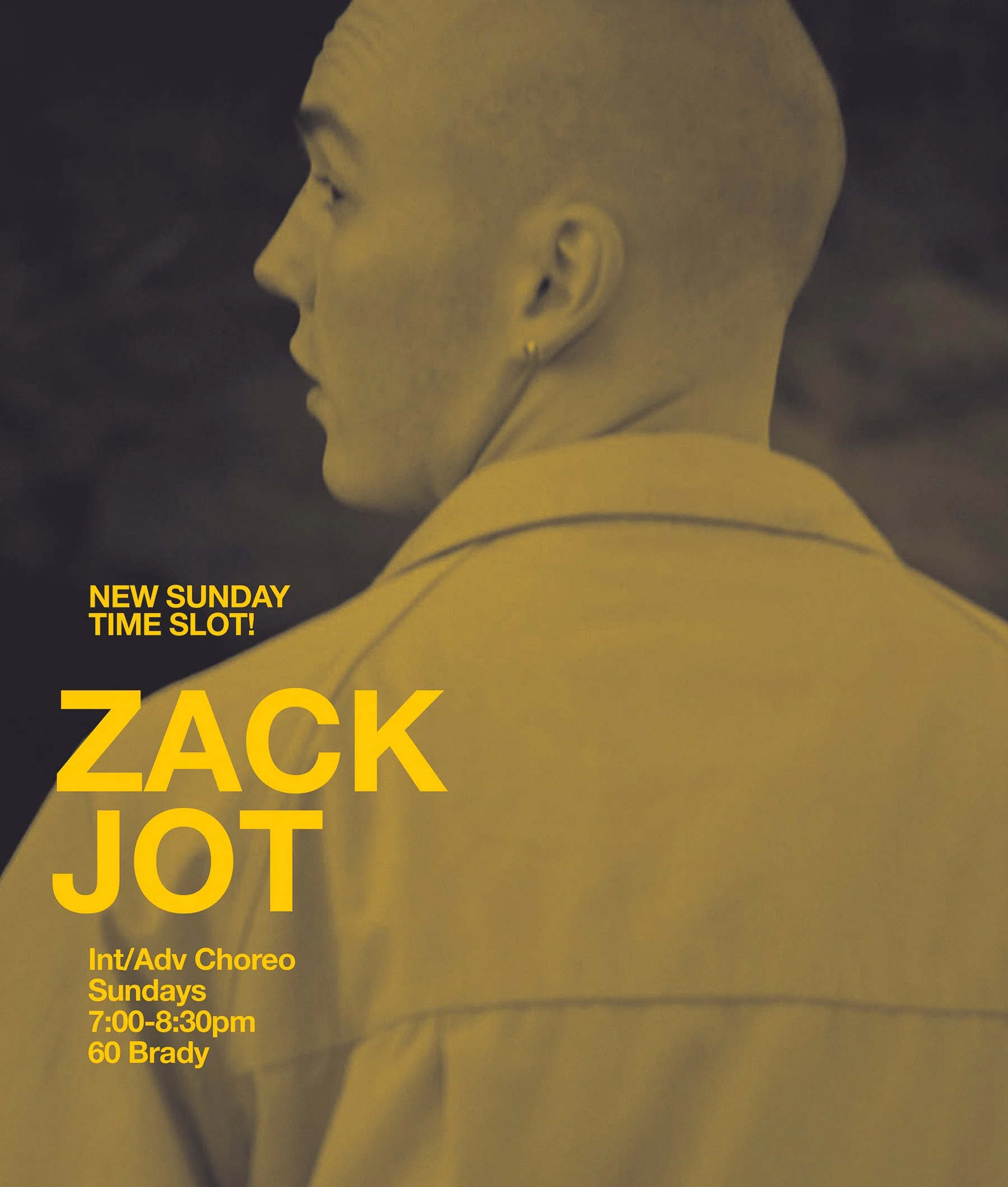 Zack's Int/Adv Choreo class moves to 7pm starting Sunday Today! June 7th! | 60 Brady | CLICK ON PIC TO SIGN UP ^ or pay at the desk