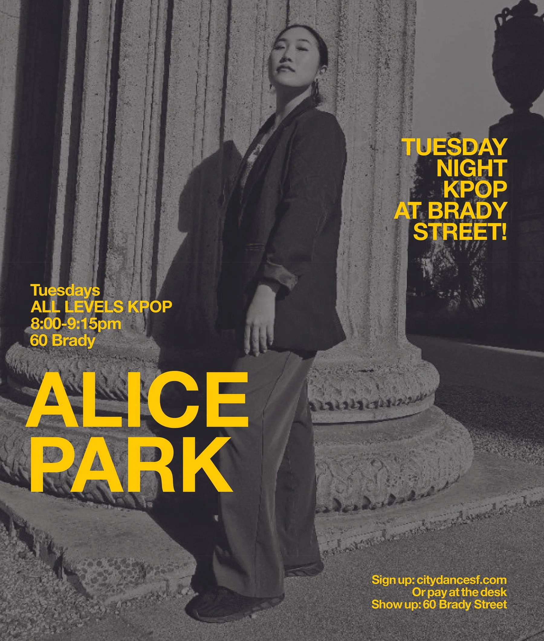 LEARN KPOP with Alice every week at 8:00pm | 60 Brady | This class is truly great for all levels. | CLICK ON PIC TO SIGN UP ^ Or, pay at the desk