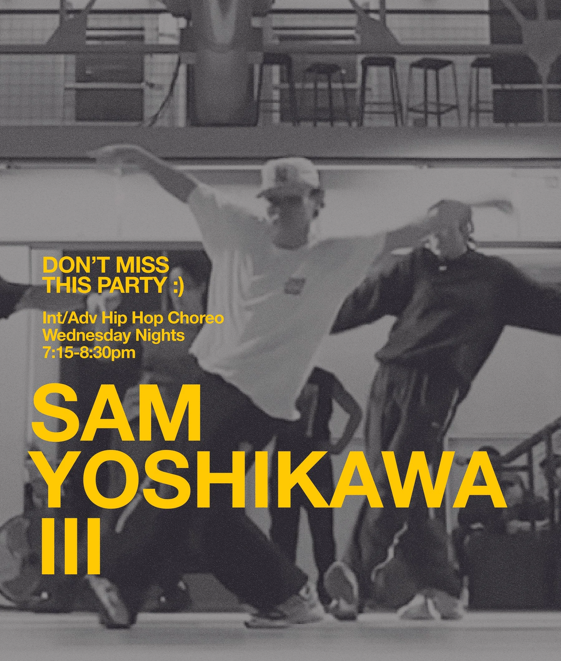 THE BEST DANCE PARTY :} Sam teaches on Wednesdays at 7:15pm | 60 Brady