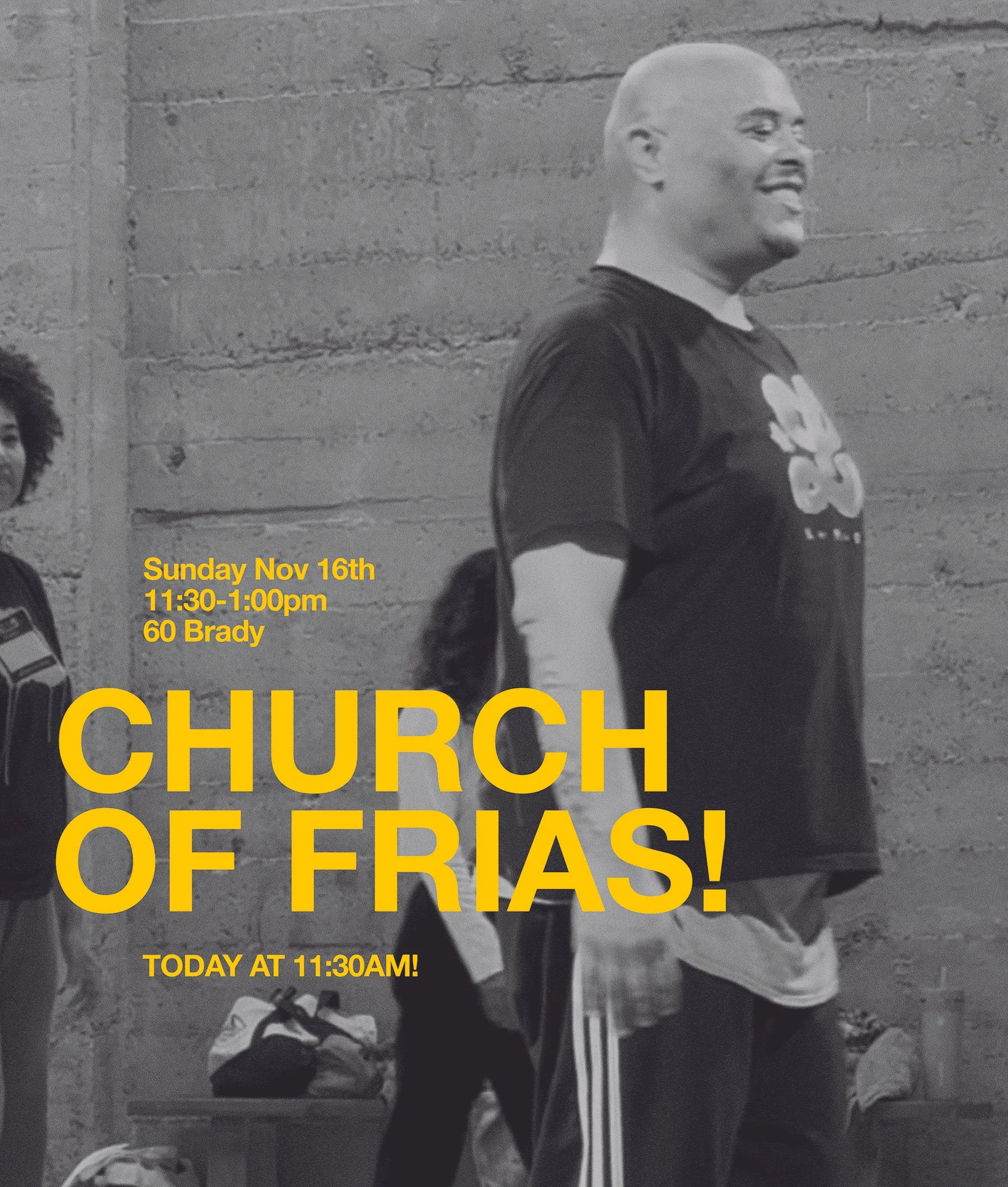 OFF TODAY DUE TO OUR FALL SHOWS! The best way to worship on Sundays :)  Sundays at 11:30am! | 60 Brady