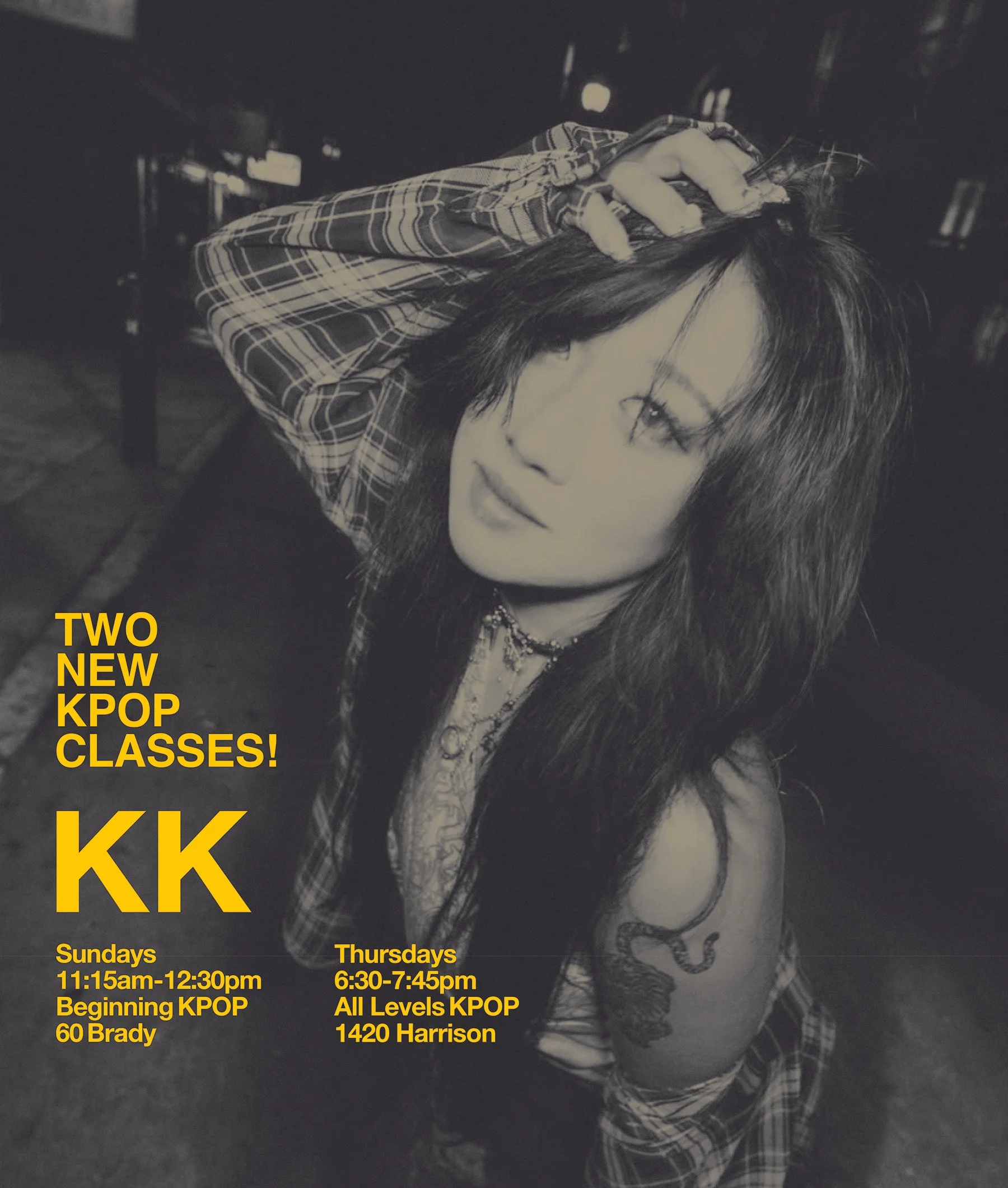 We are so thrilled to add KK to our lineup of KPOP teachers! Dance with her on Sunday mornings for a beginner class, and/or Thursday evening for an all levels approach to the same choreo.