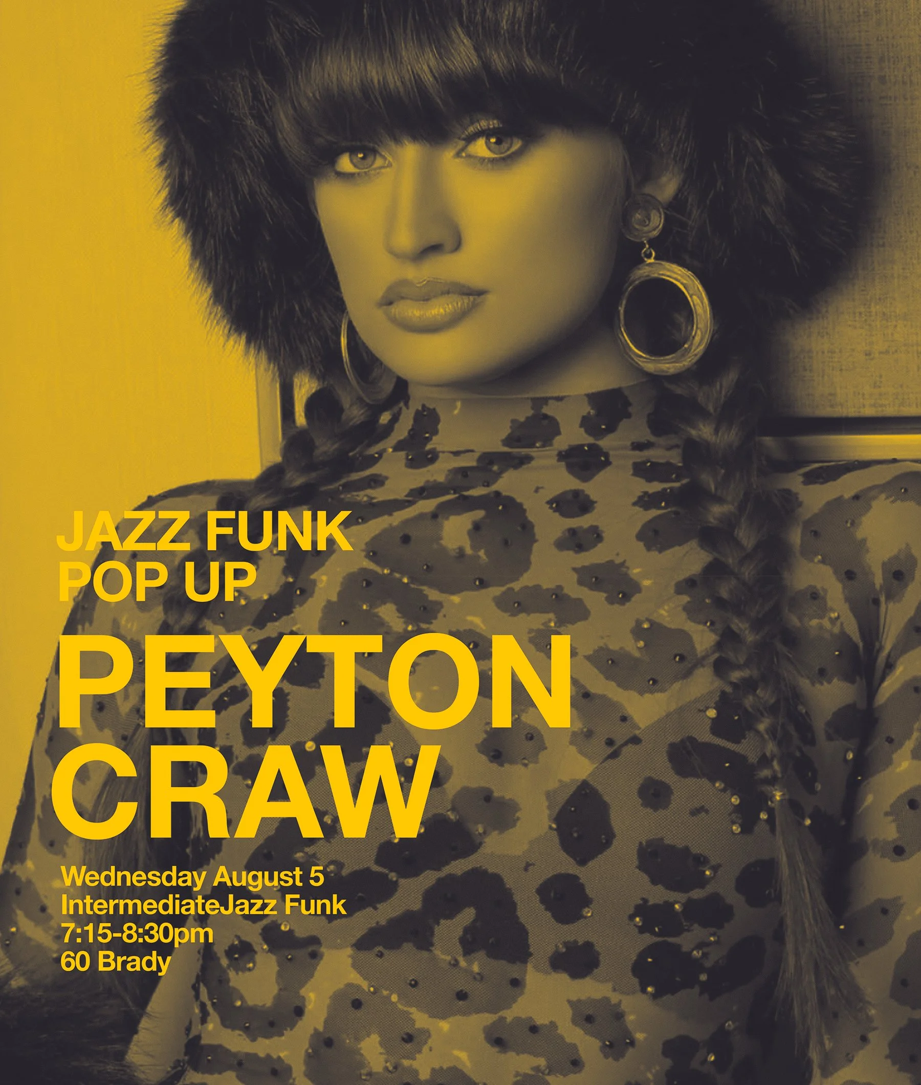 Peyton is doing a Special Jazz Funk Pop Up tonight at 7:15pm! | 60 Brady | Click on the pic to sign up ^ or pay at the studio :)