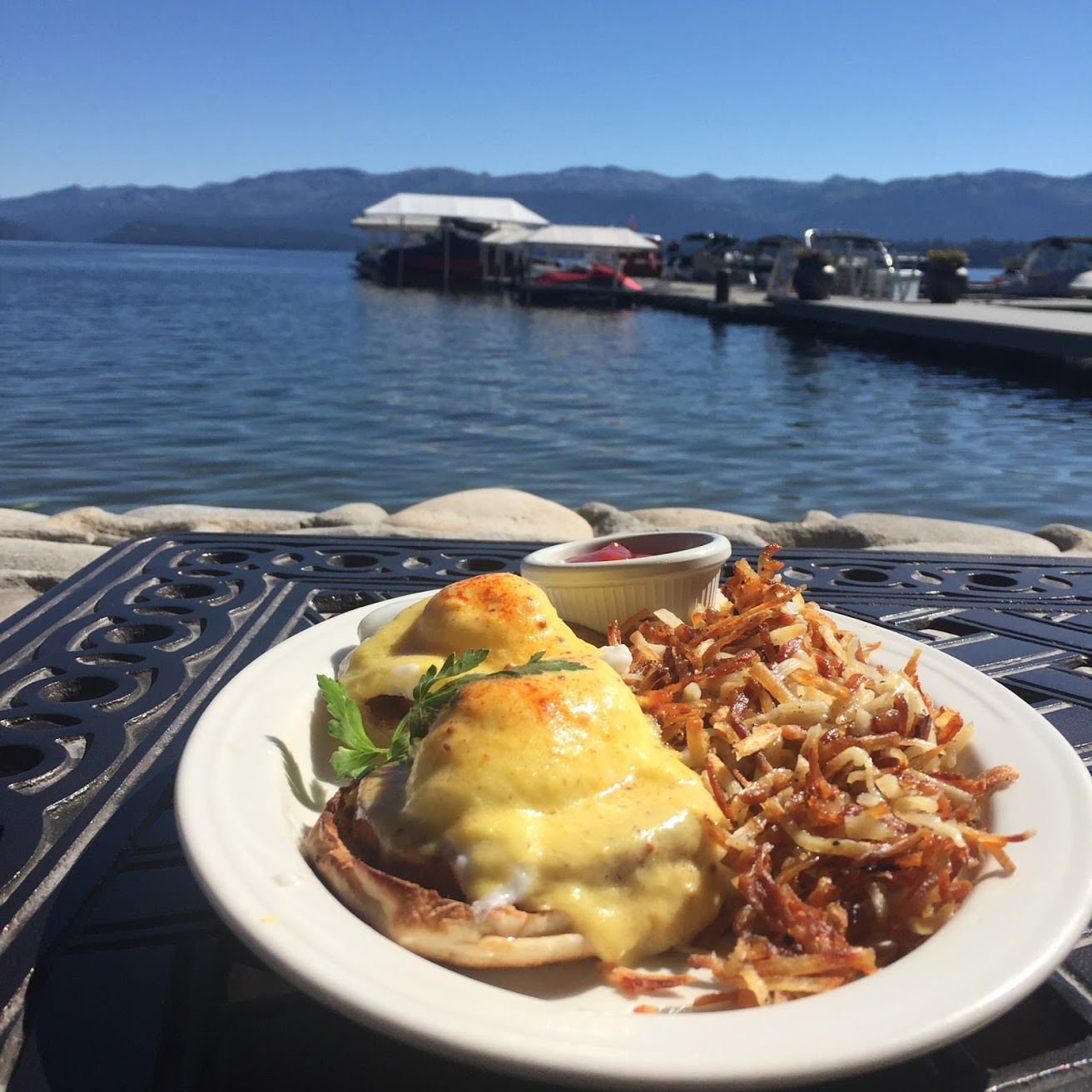 A summer meal at The Narrows at Shore Lodge. Yes, it was delicious.