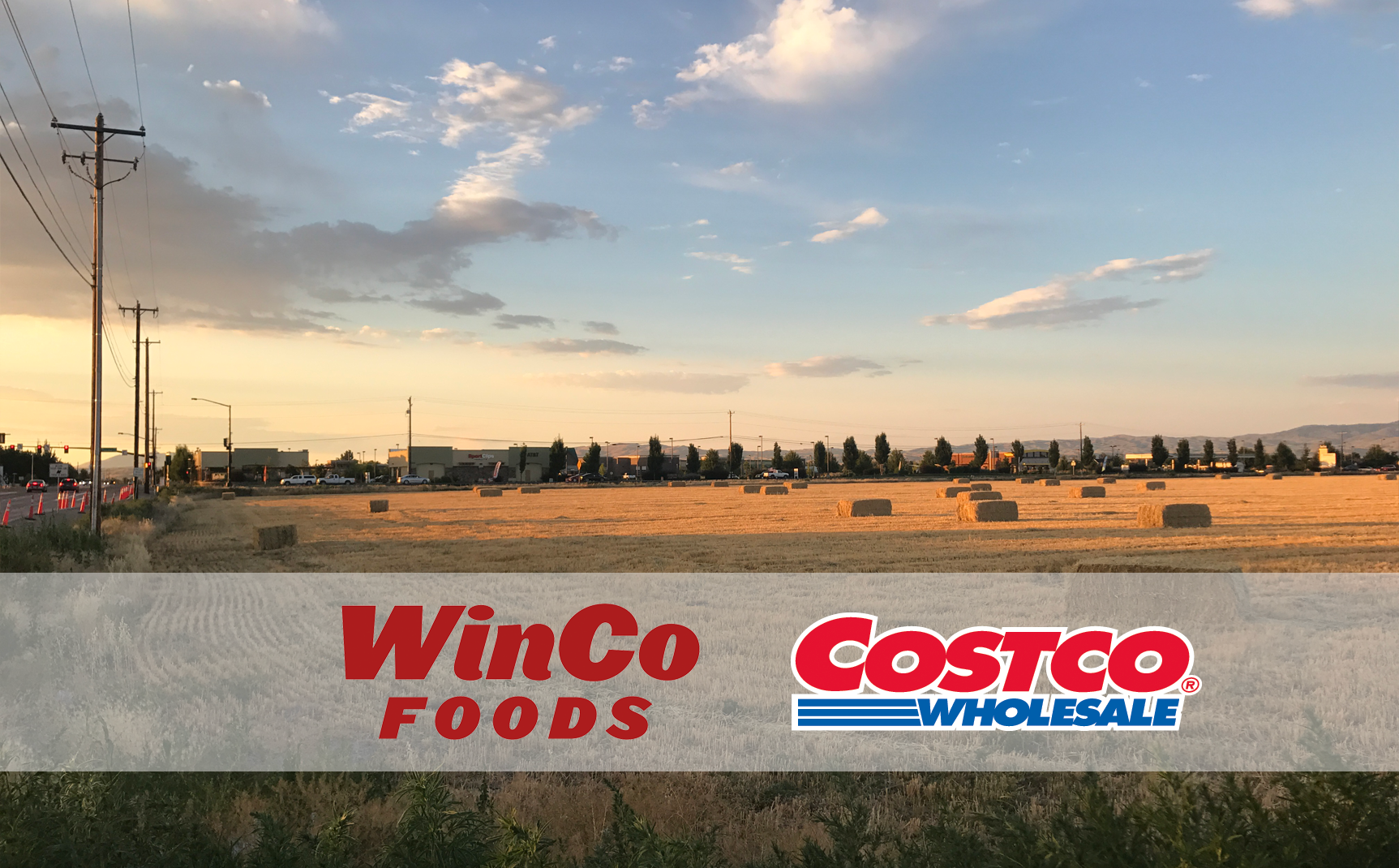 This farm land will soon trade hay bales for food sales