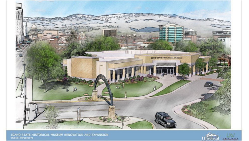 Rendering of updated Idaho State Museum