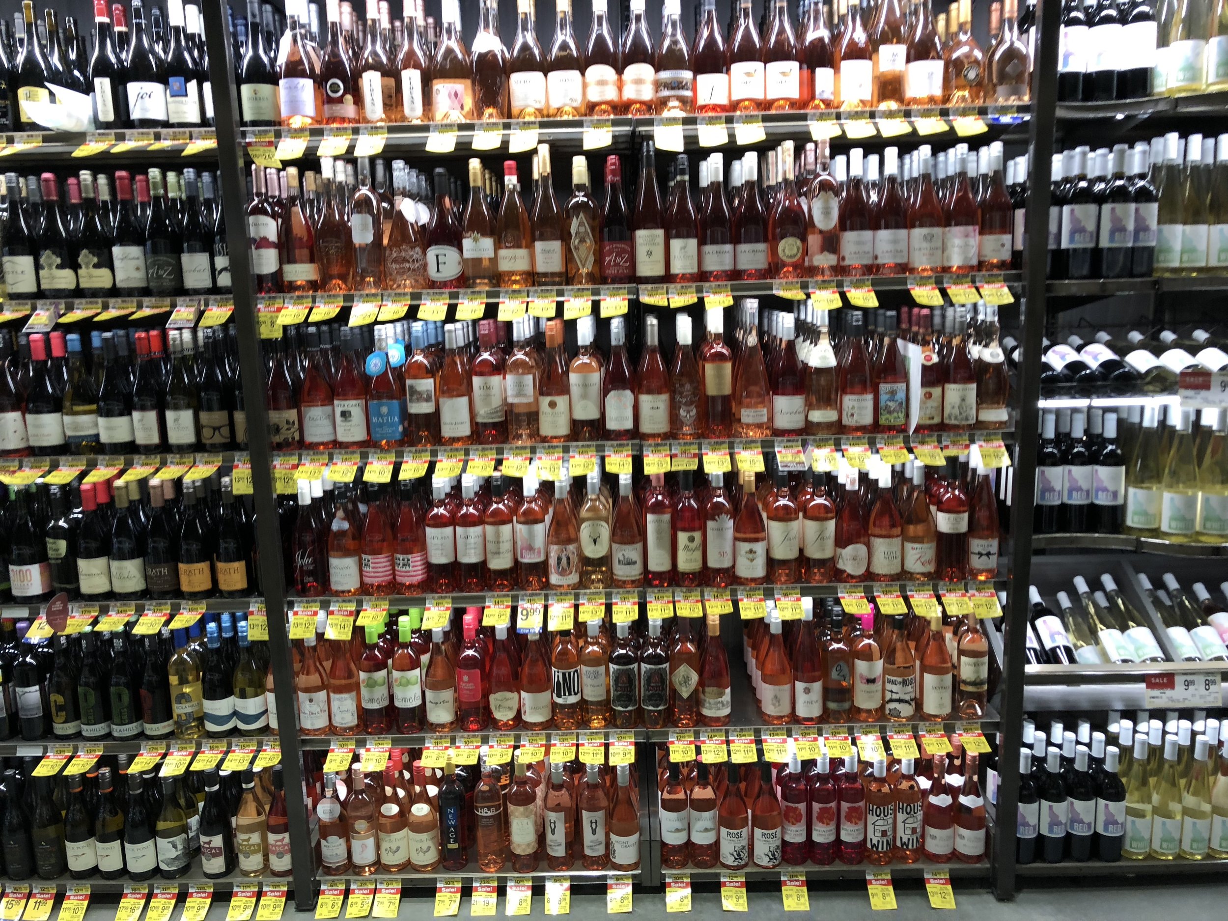 Wall of rosé. Photo: Don Day/BoiseDev