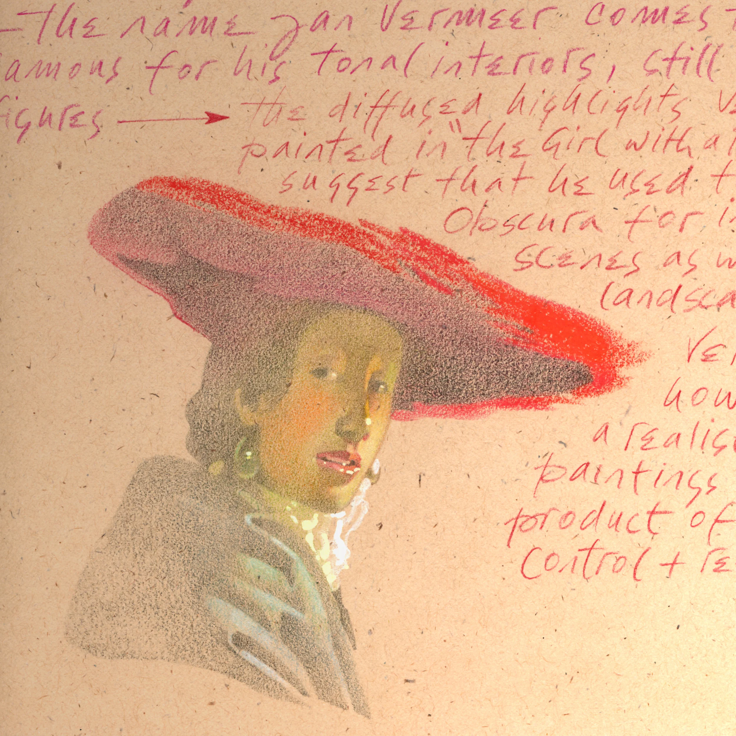 Girl with a Red Hat  |  Jan Vermeer