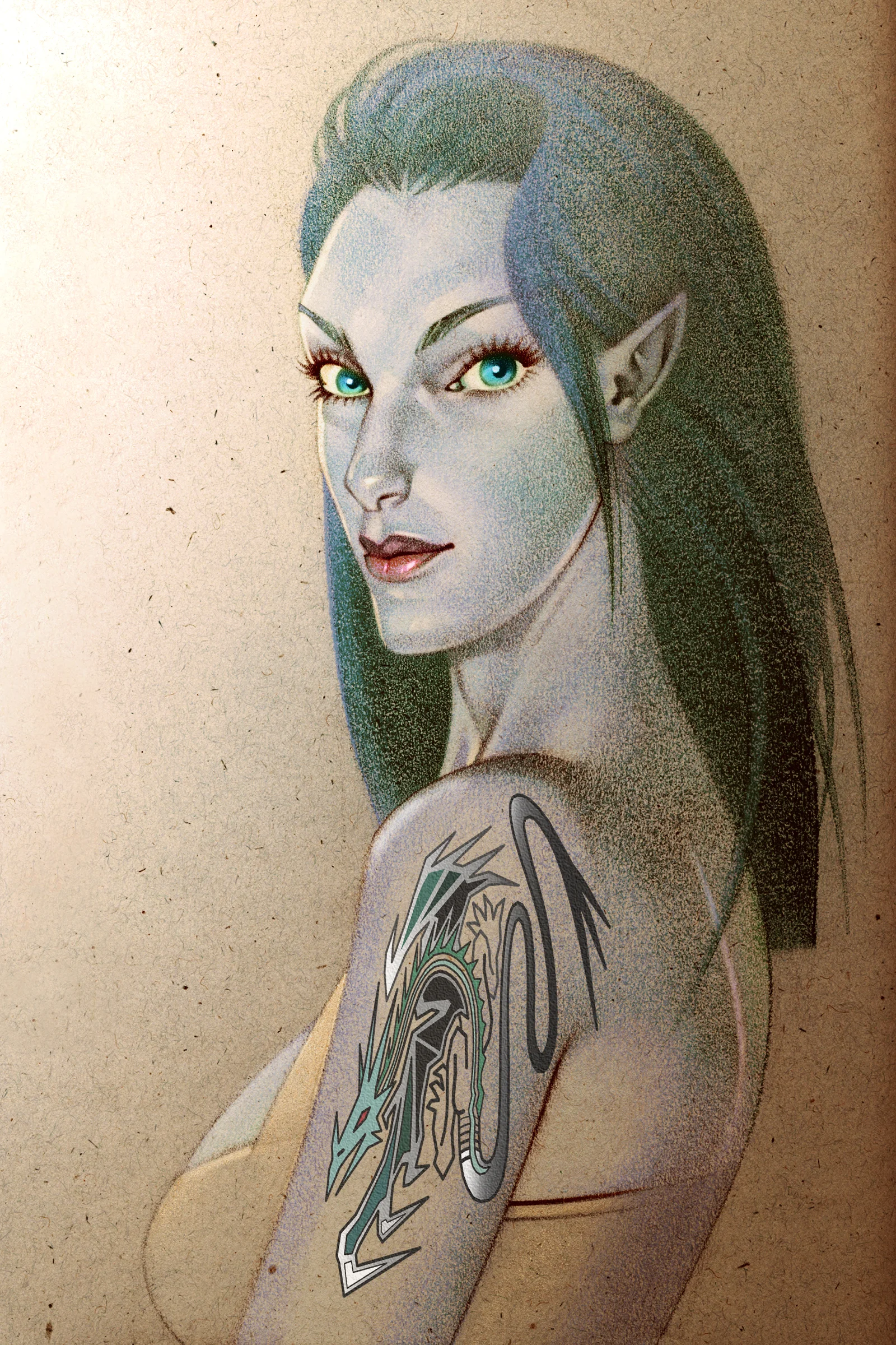 Elf with a Dragon Tattoo