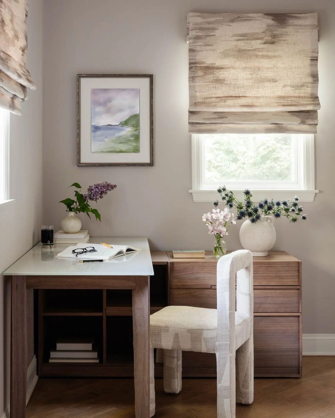 Snow ❄️ days have a way of slowing everything down.  And when you&rsquo;re home more than usual&mdash;working, resting, living&mdash;you start to notice what your space really needs.

For these clients, that meant creating a home that supports work-f